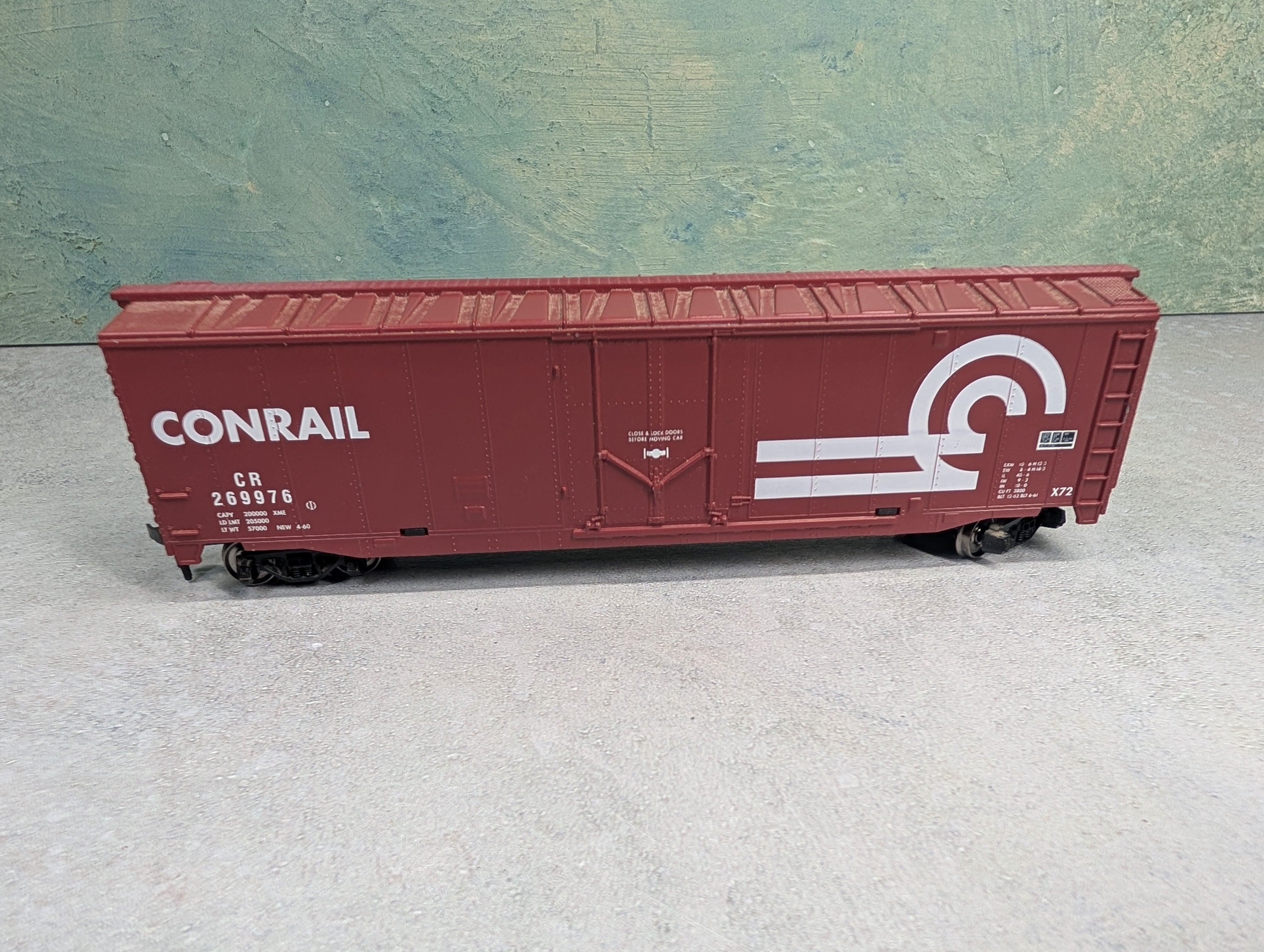 USED Tyco HO Scale 50' Box Car Conrail CR #269976 Metal Wheels