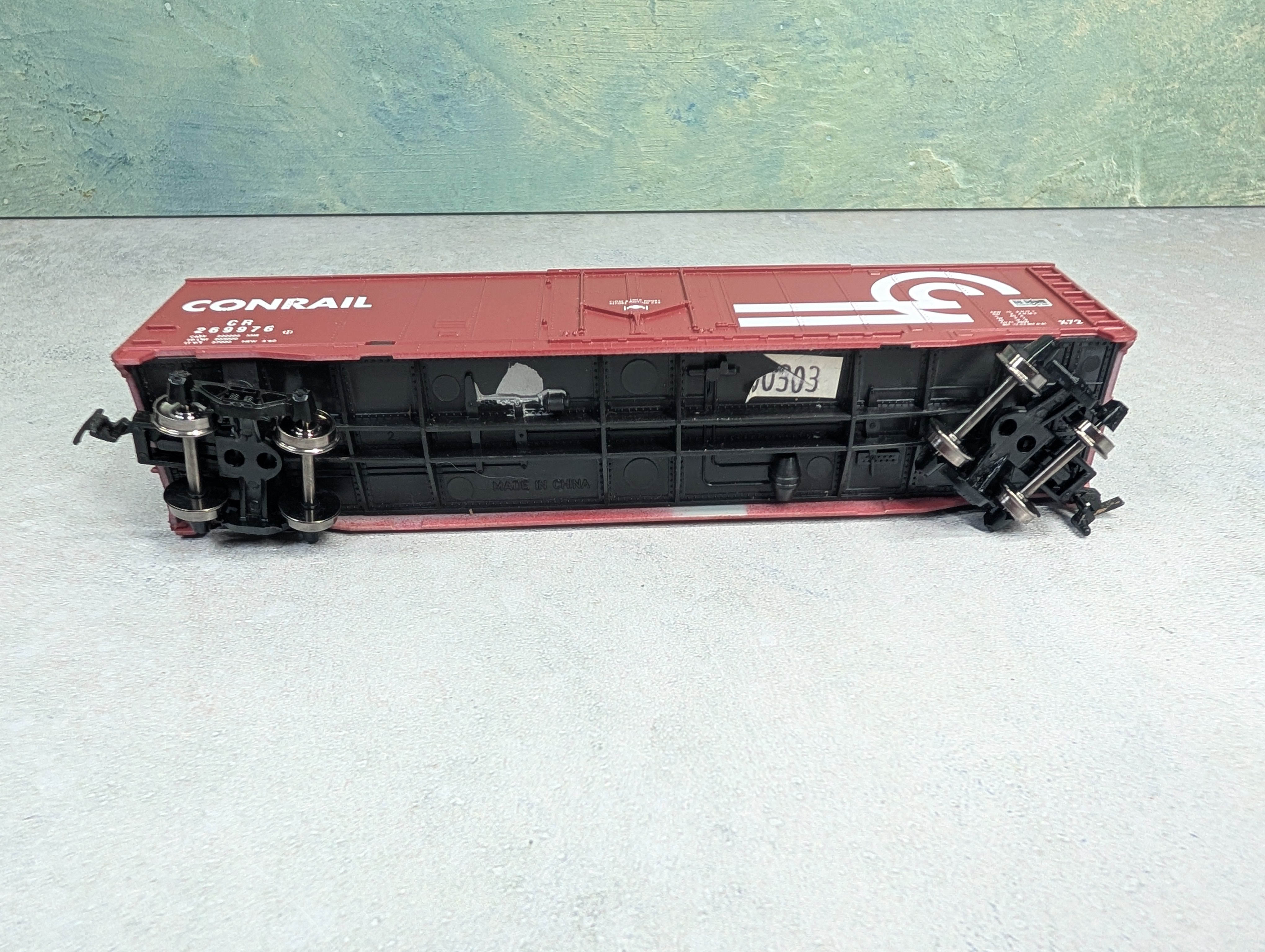 USED Tyco HO Scale 50' Box Car Conrail CR #269976 Metal Wheels