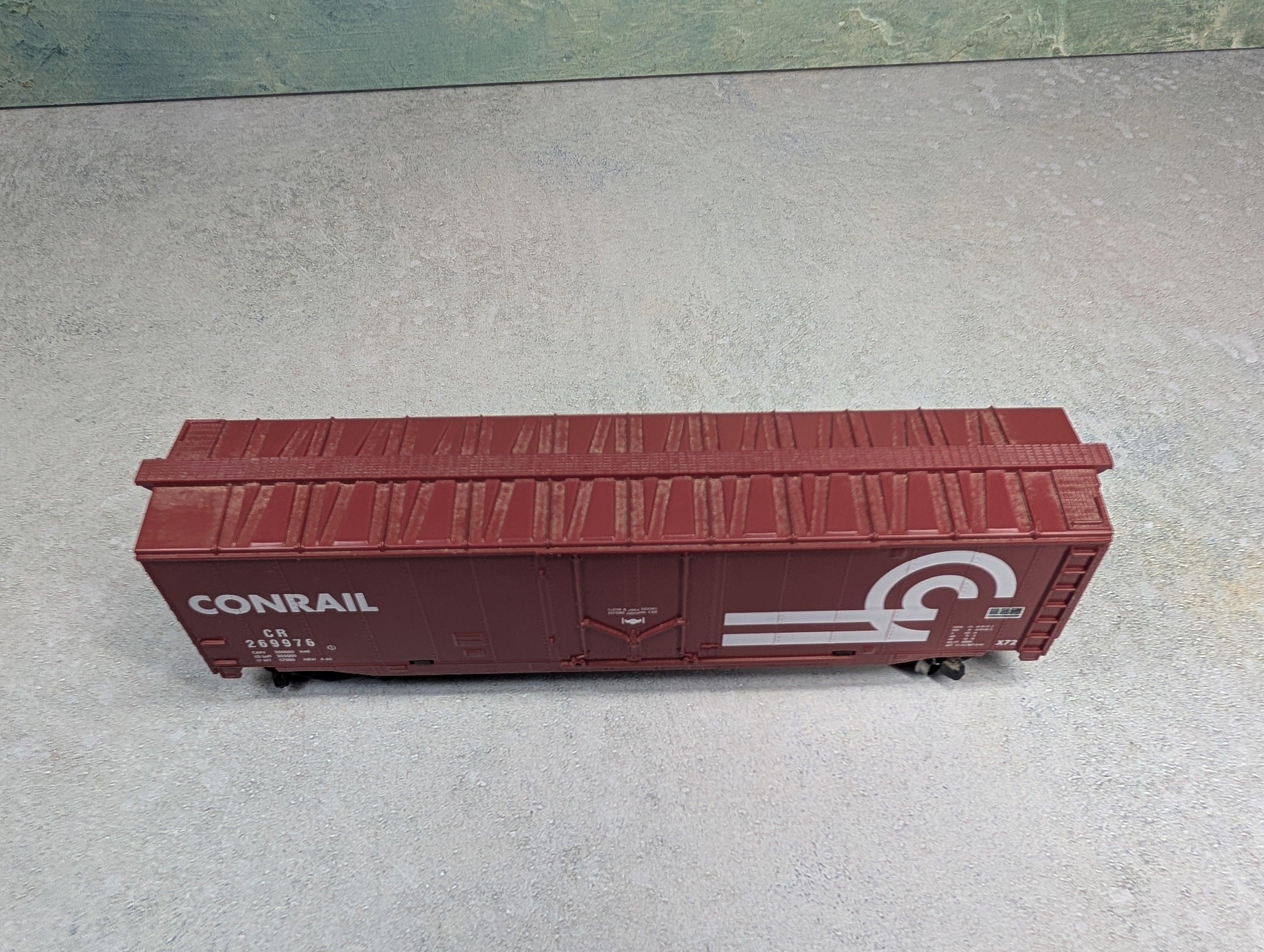 USED Tyco HO Scale 50' Box Car Conrail CR #269976 Metal Wheels