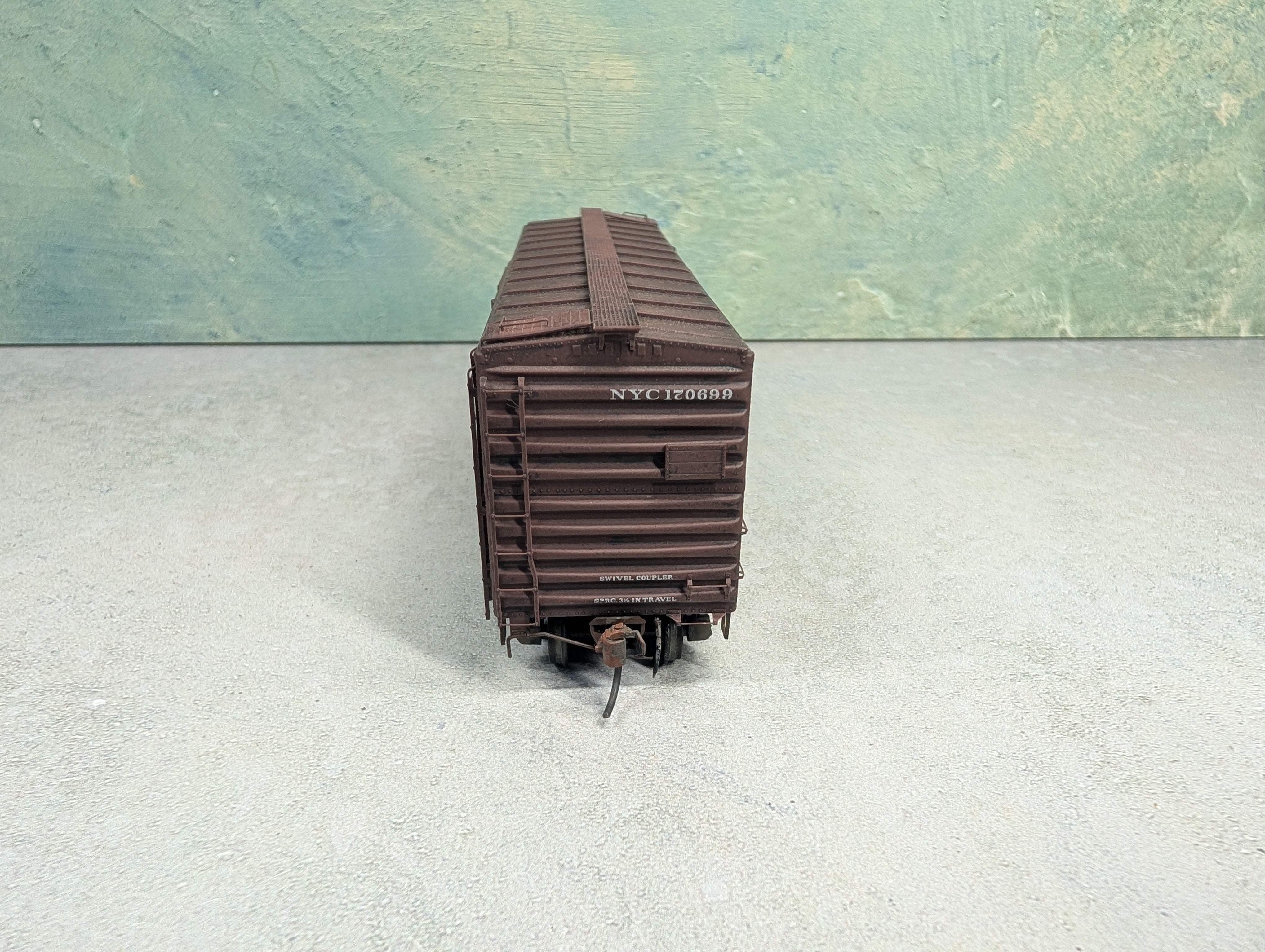 USED Kadee HO Scale 40' Box Car New York Central NYC #170699 Weathered