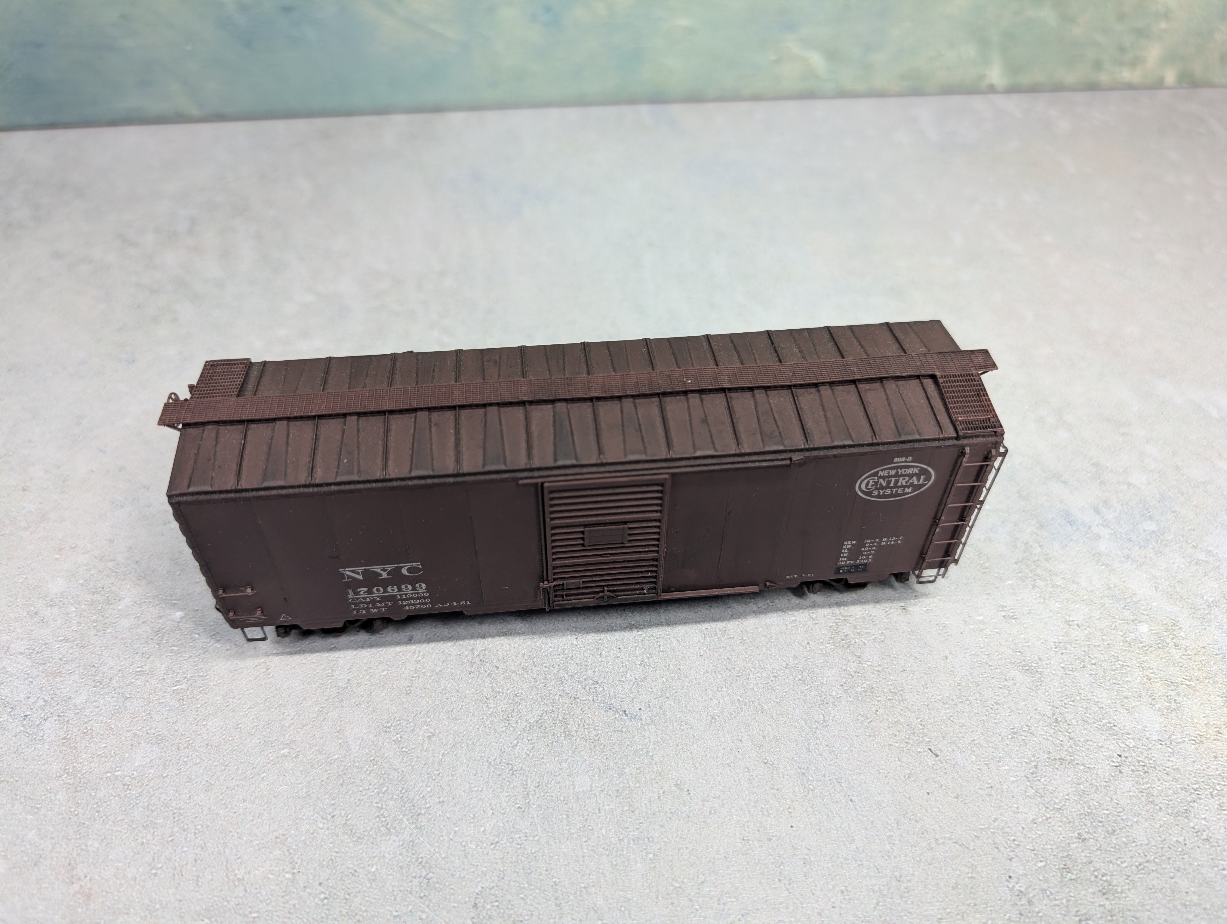 USED Kadee HO Scale 40' Box Car New York Central NYC #170699 Weathered