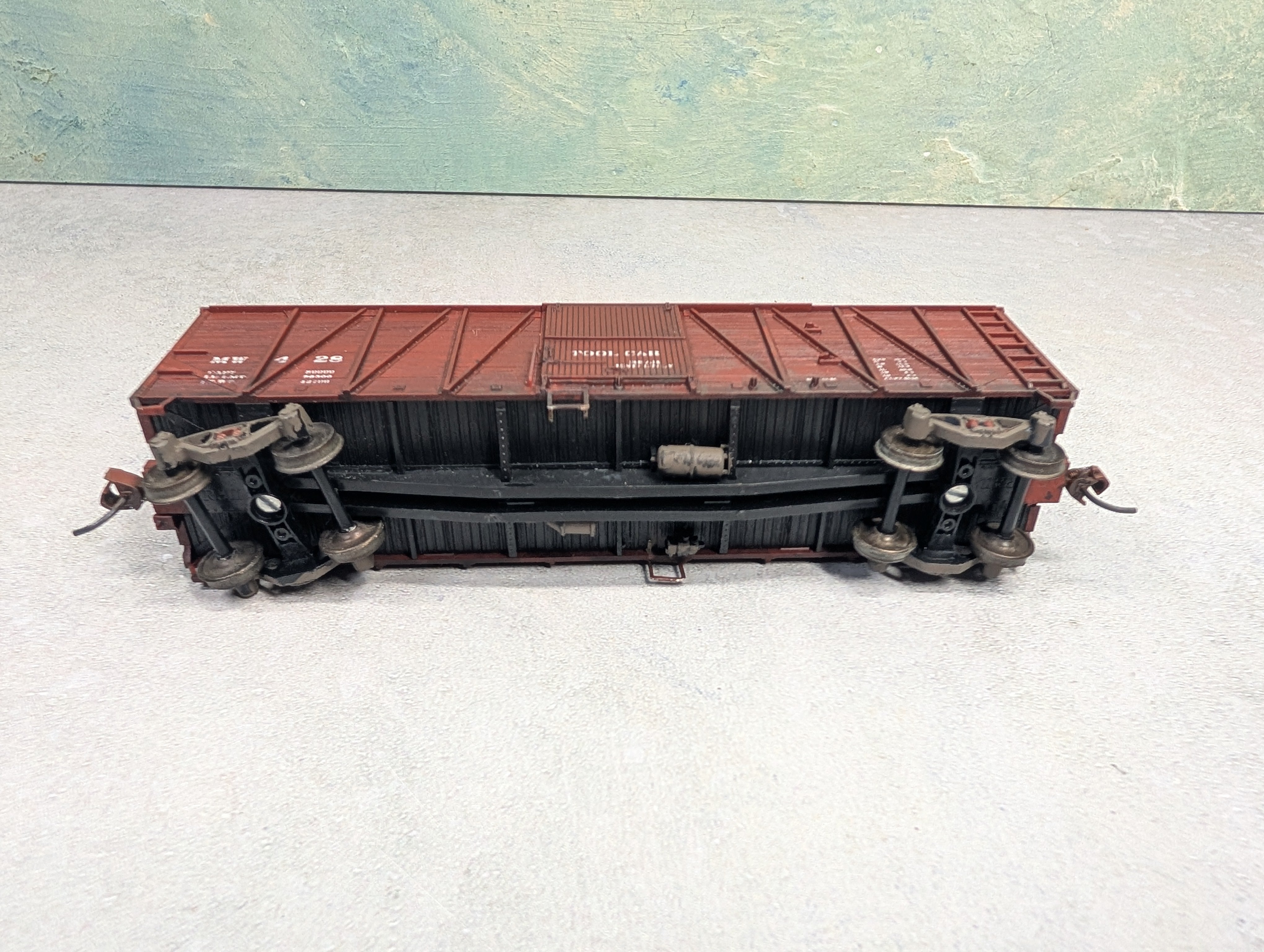 USED Accurail HO Scale 40' Wooden Tool Car MOW MW #428 Weathered