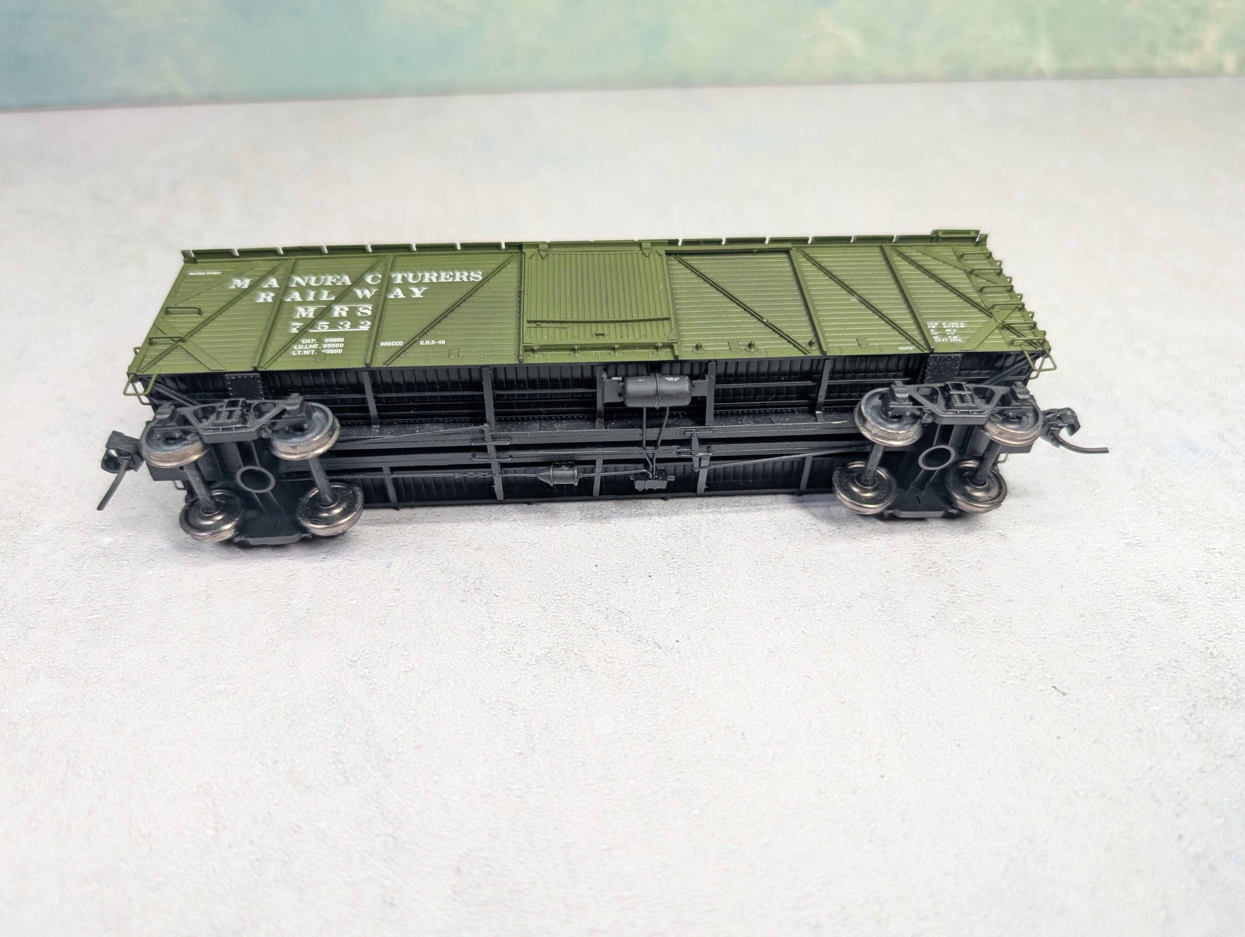 USED Walthers HO Scale Proto 2000 Mather Wooden 40' Box Car Manufacturers Railway MRS #7532