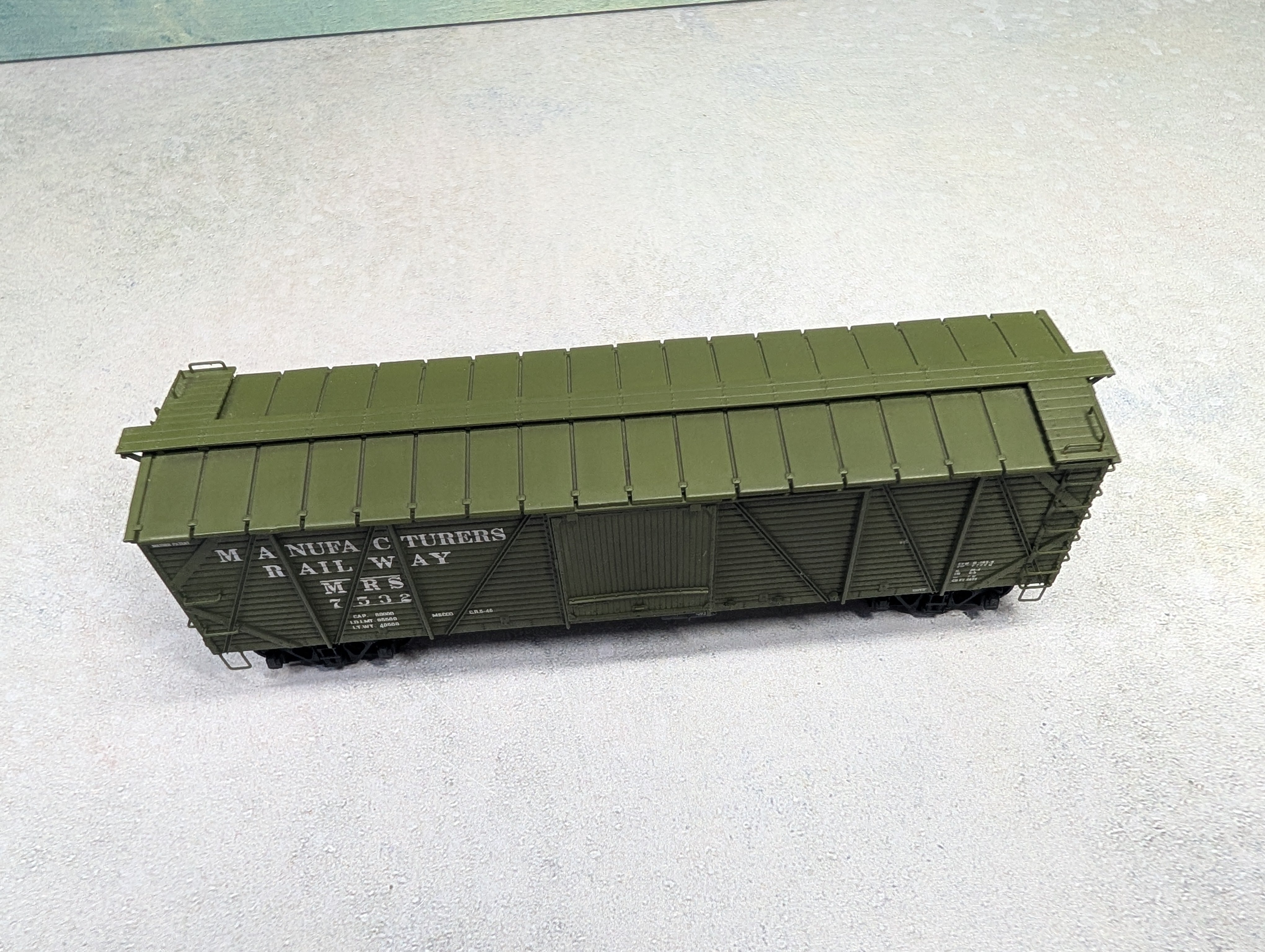 USED Walthers HO Scale Proto 2000 Mather Wooden 40' Box Car Manufacturers Railway MRS #7532