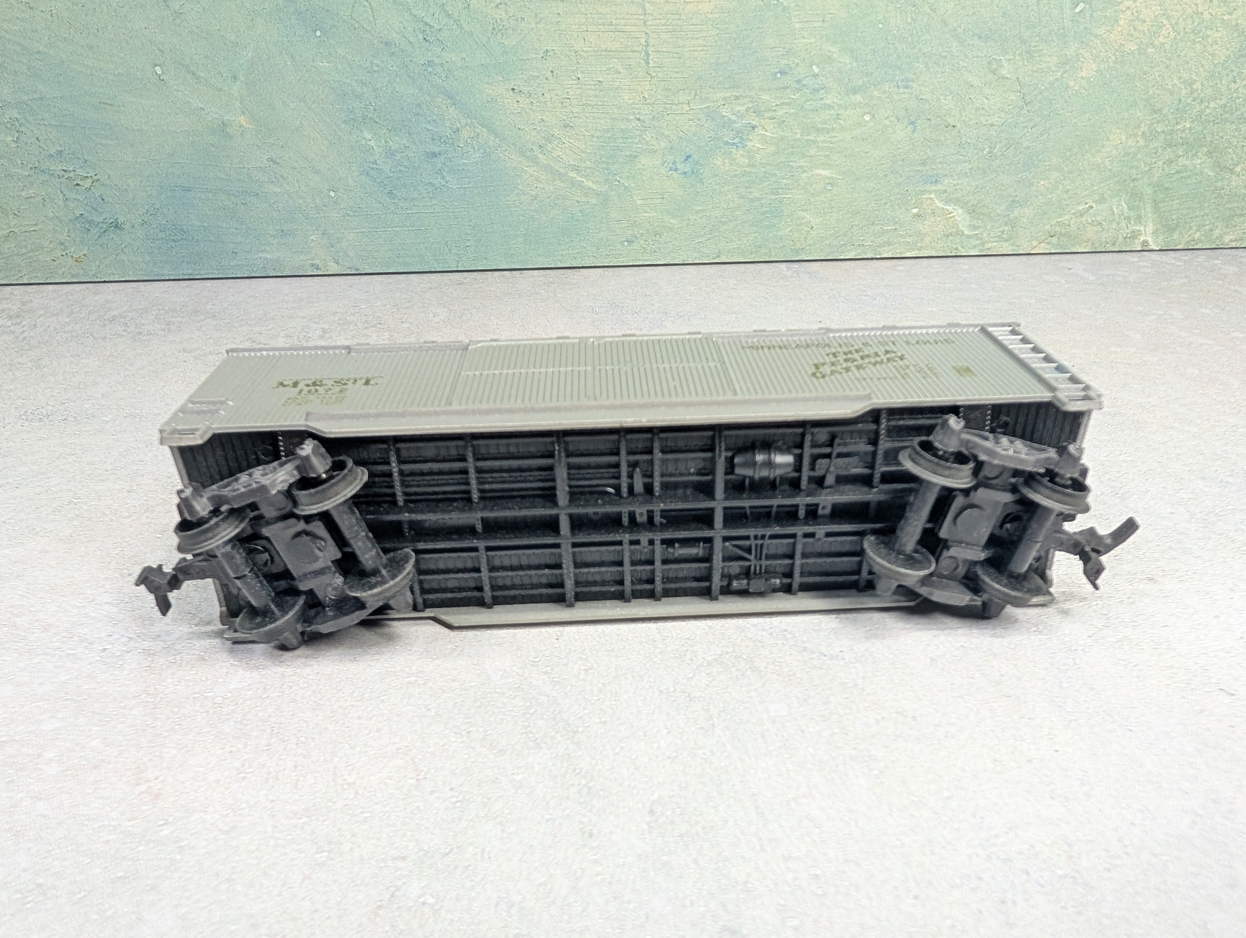 USED AHM HO Scale 40' Wooden Box Car Minneapolis & St Louis M&StL #1072