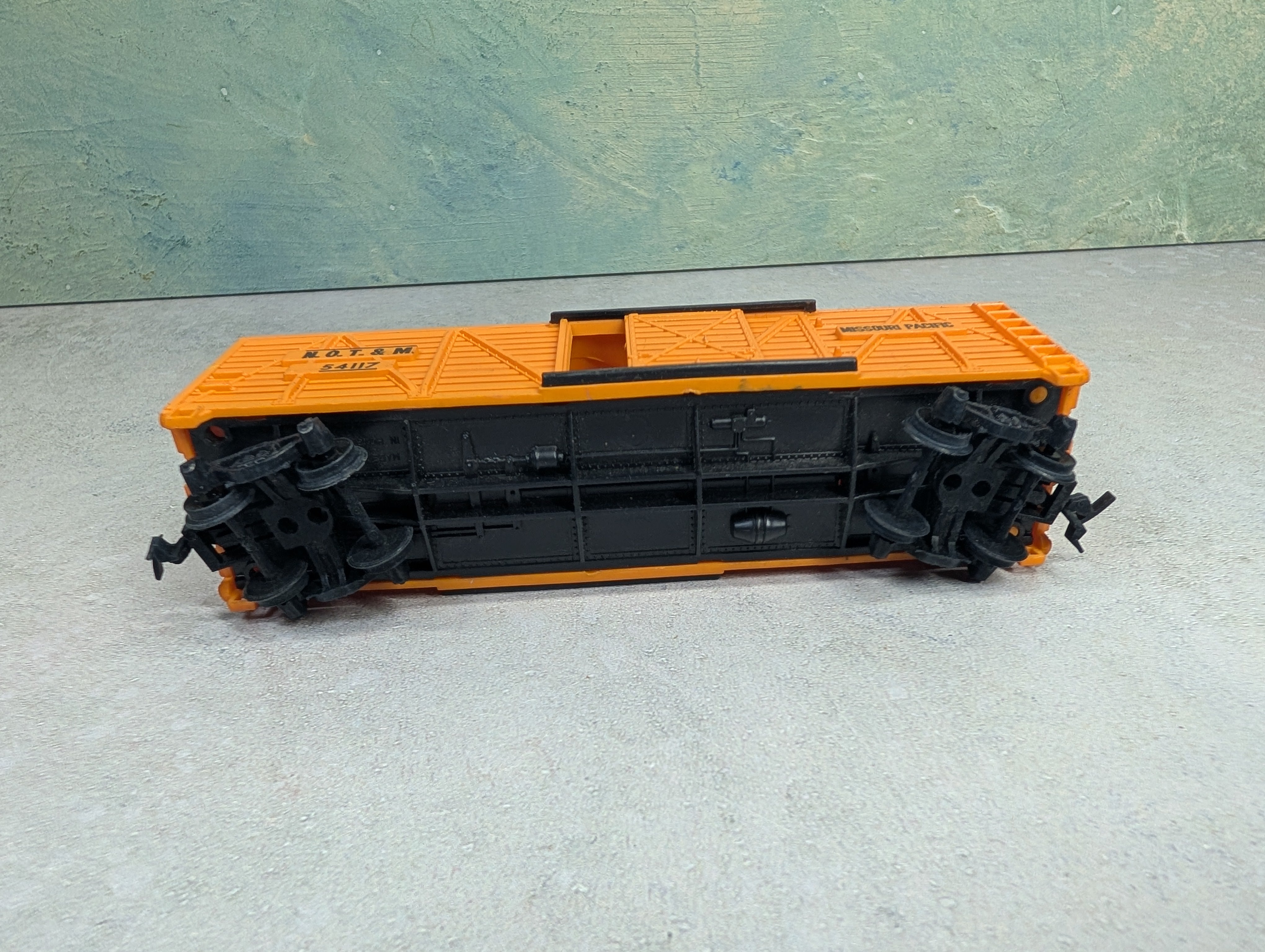 USED Tyco HO Scale 40' Cattle Stock Car Missouri Pacific NOT&M #54117