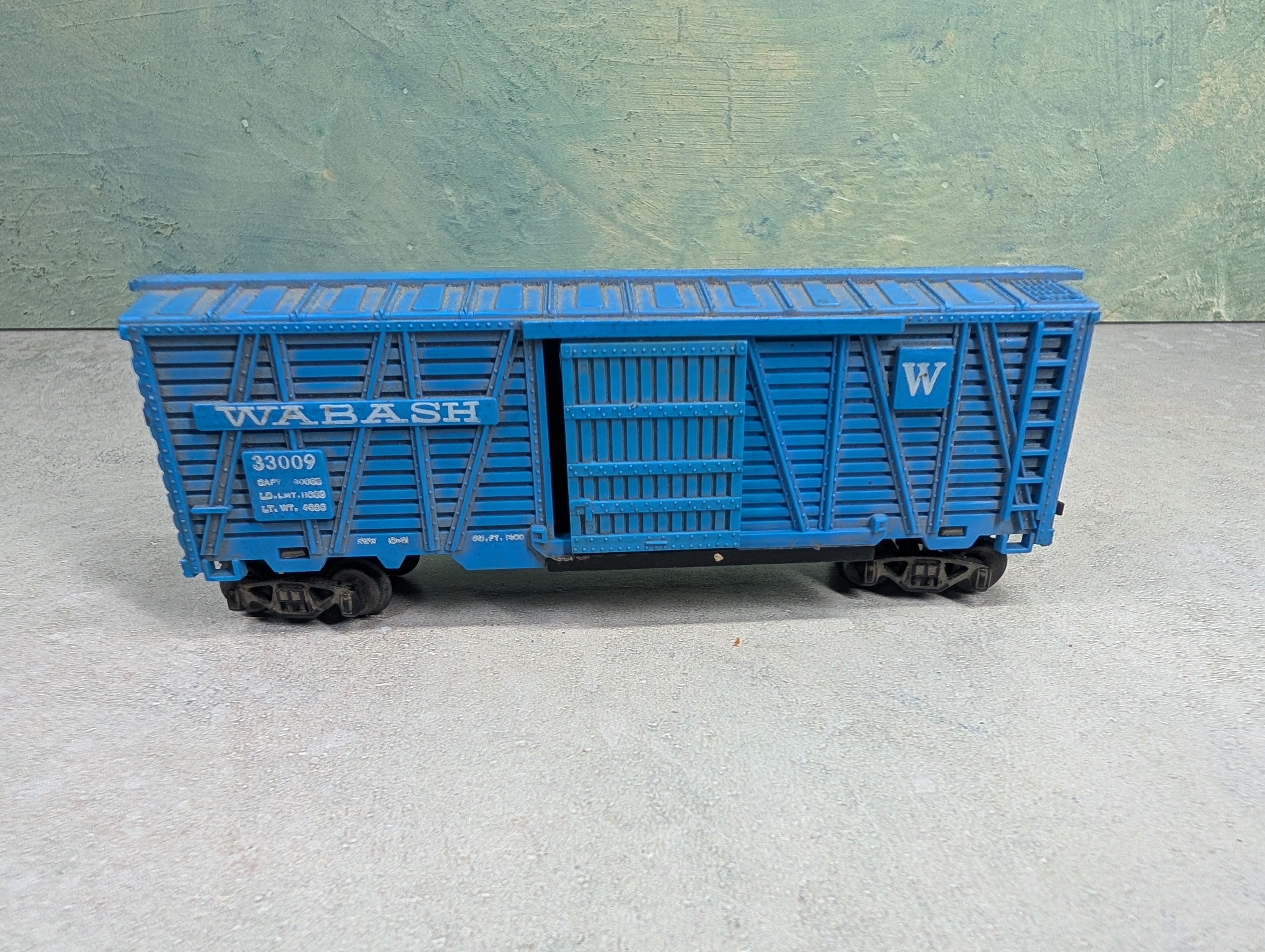 USED American Flyer HO Scale Gilbert 40' Cattle Stock Car Wabash #33009 Vintage