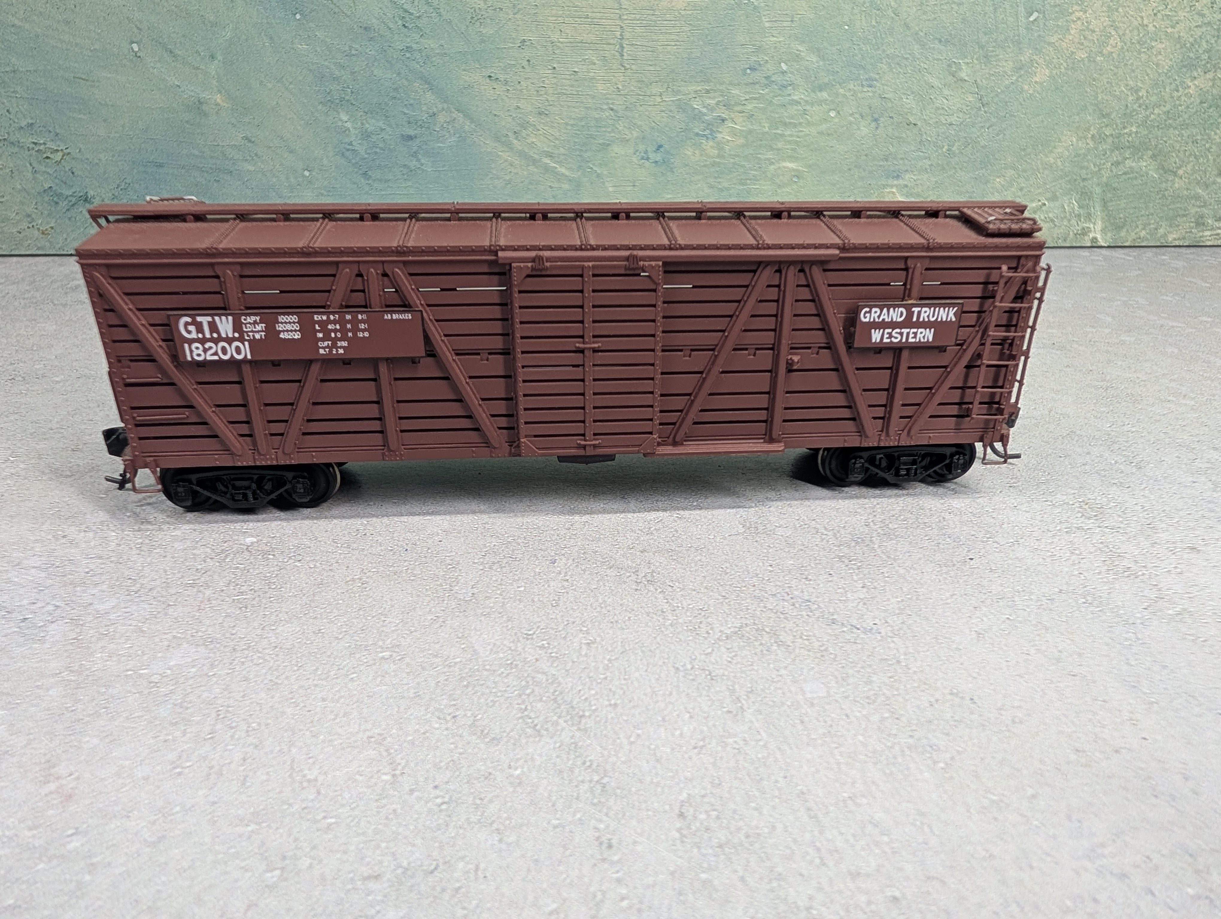 USED Broadway Limited HO Scale 40' Cattle Stock Car Grand Trunk Western GTW #182001