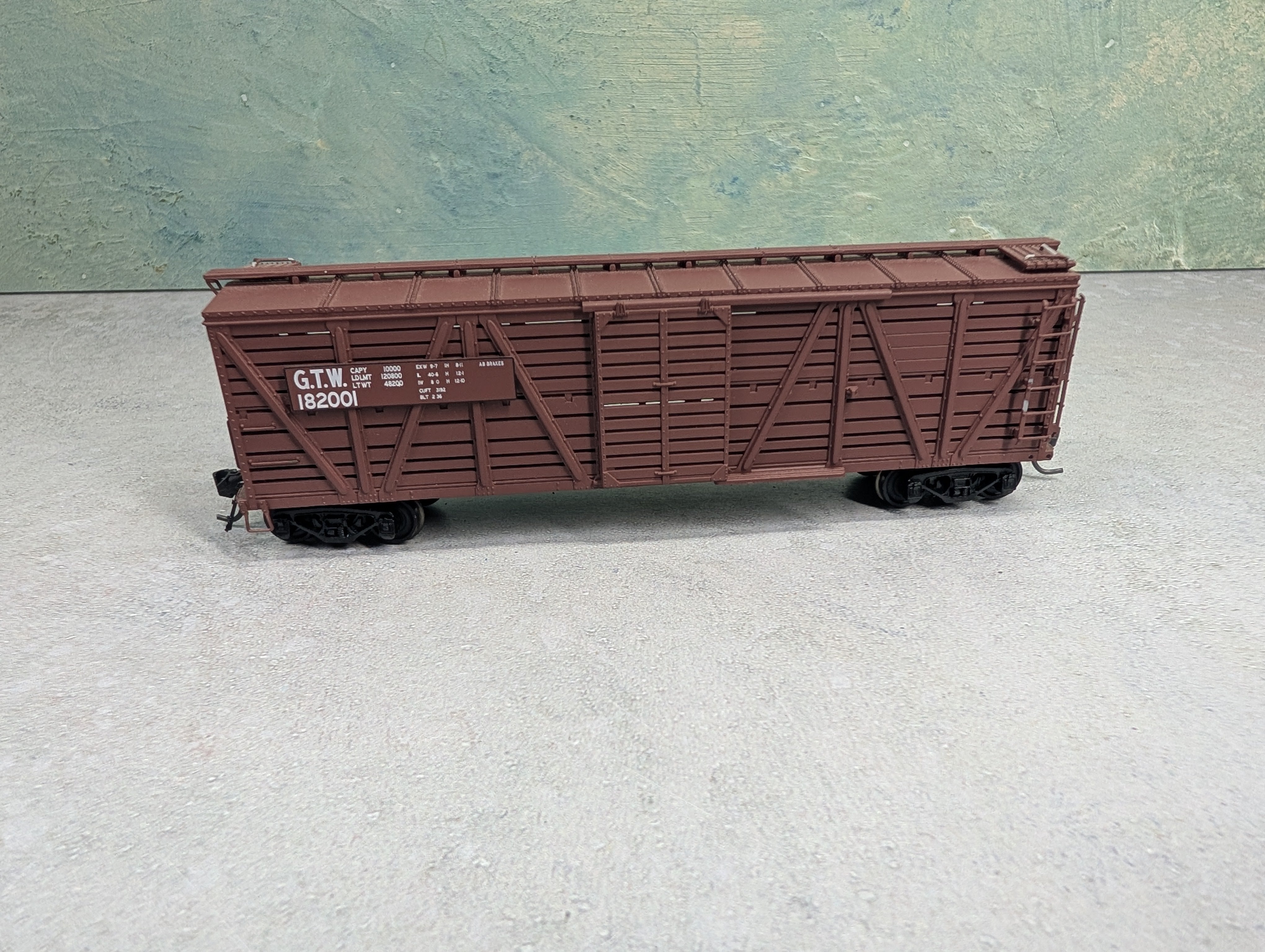 USED Broadway Limited HO Scale 40' Cattle Stock Car Grand Trunk Western GTW #182001