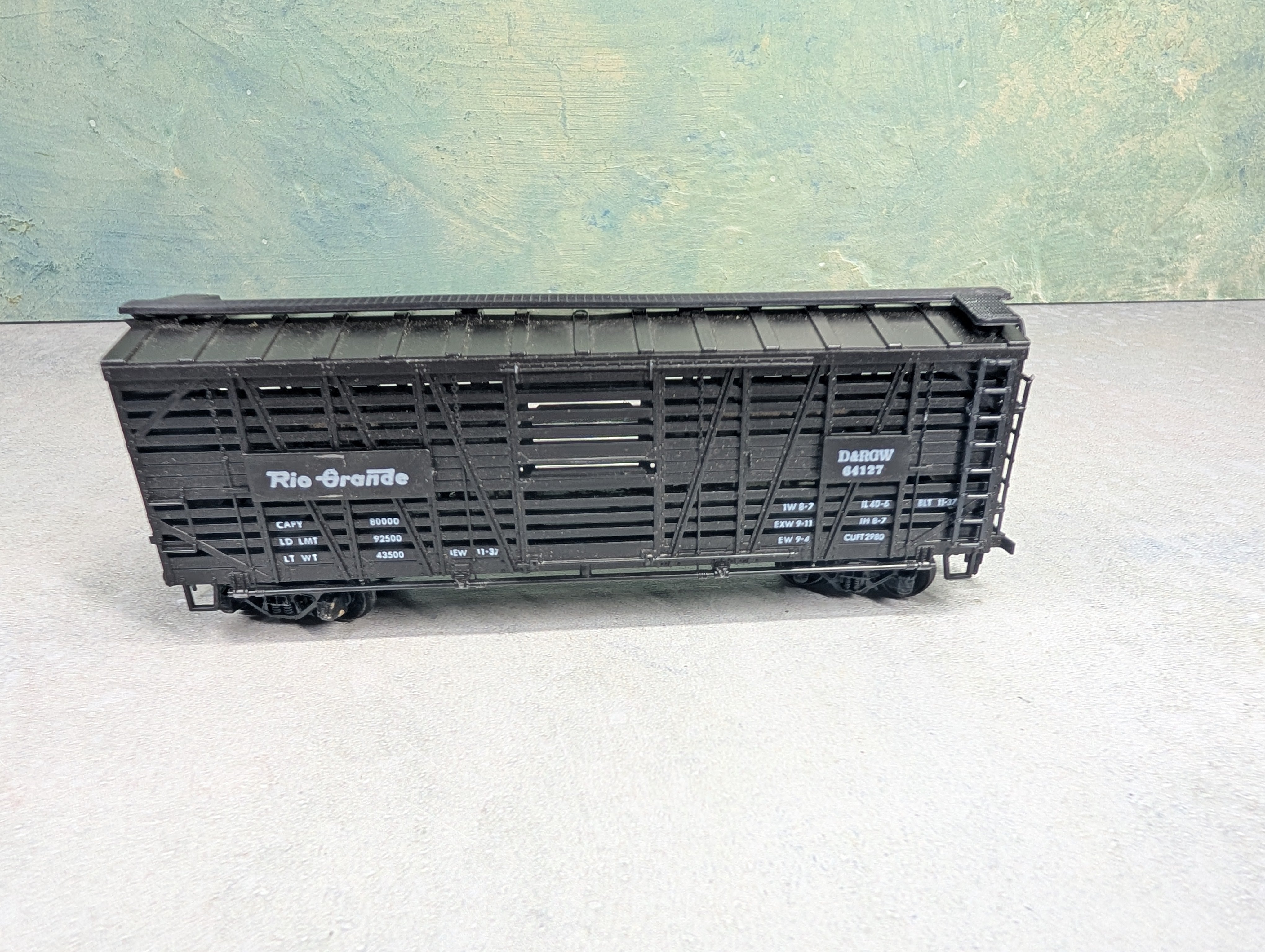 USED ROCO HO Scale 40' Cattle Stock Car Rio Grande D&RGW #64127