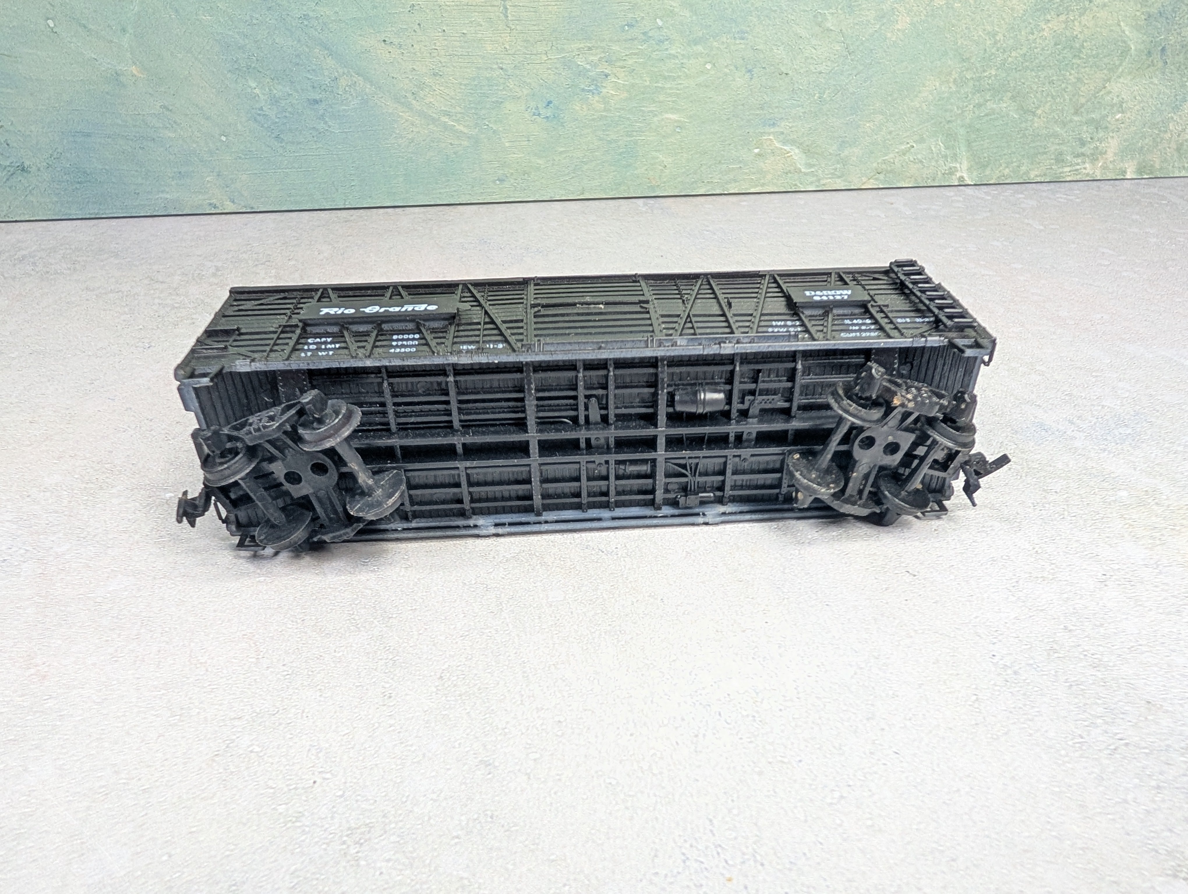 USED ROCO HO Scale 40' Cattle Stock Car Rio Grande D&RGW #64127