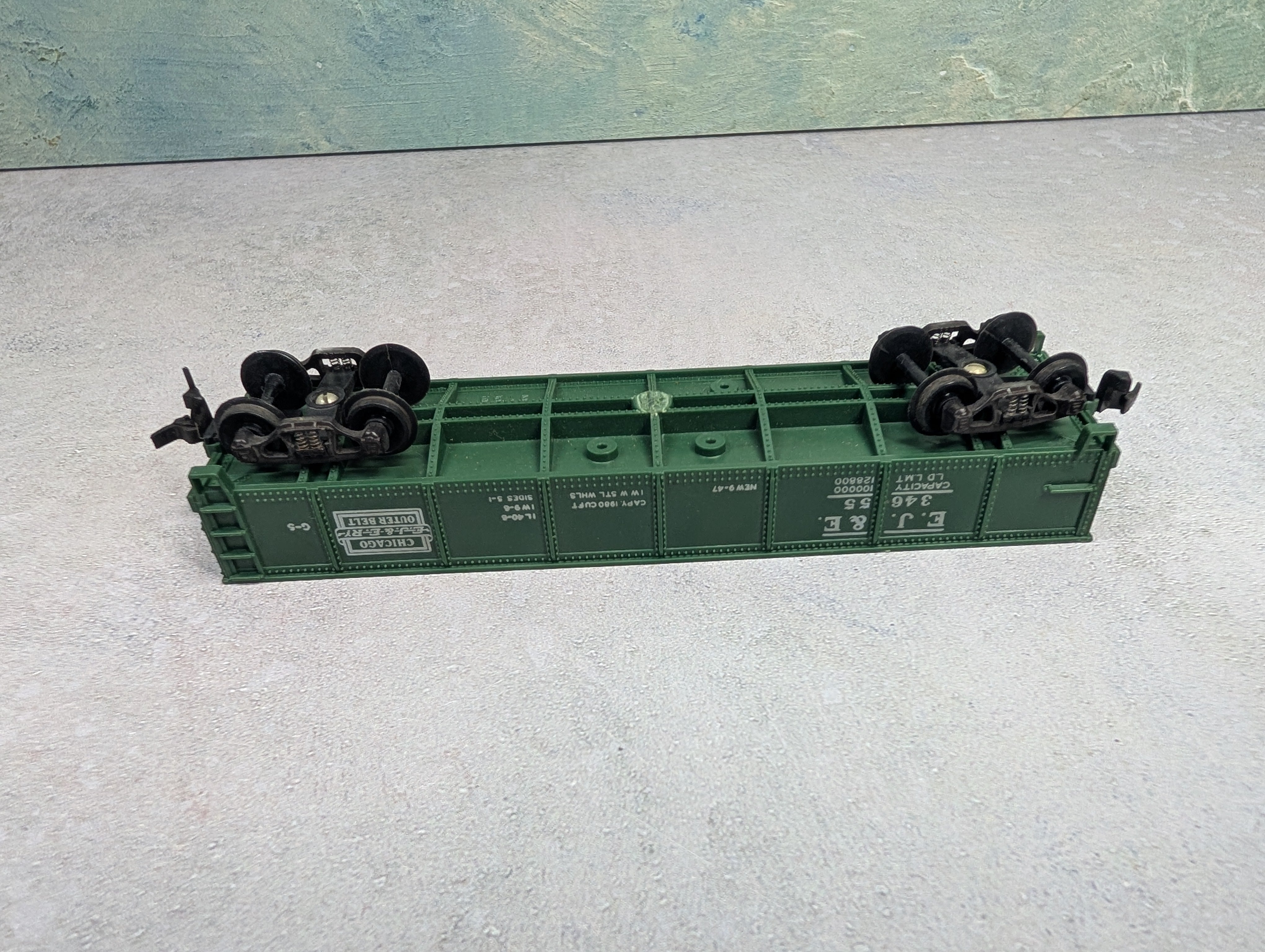 USED Varney HO Scale 40' Gondola Elgin Joliet & Eastern EJ&E #34655