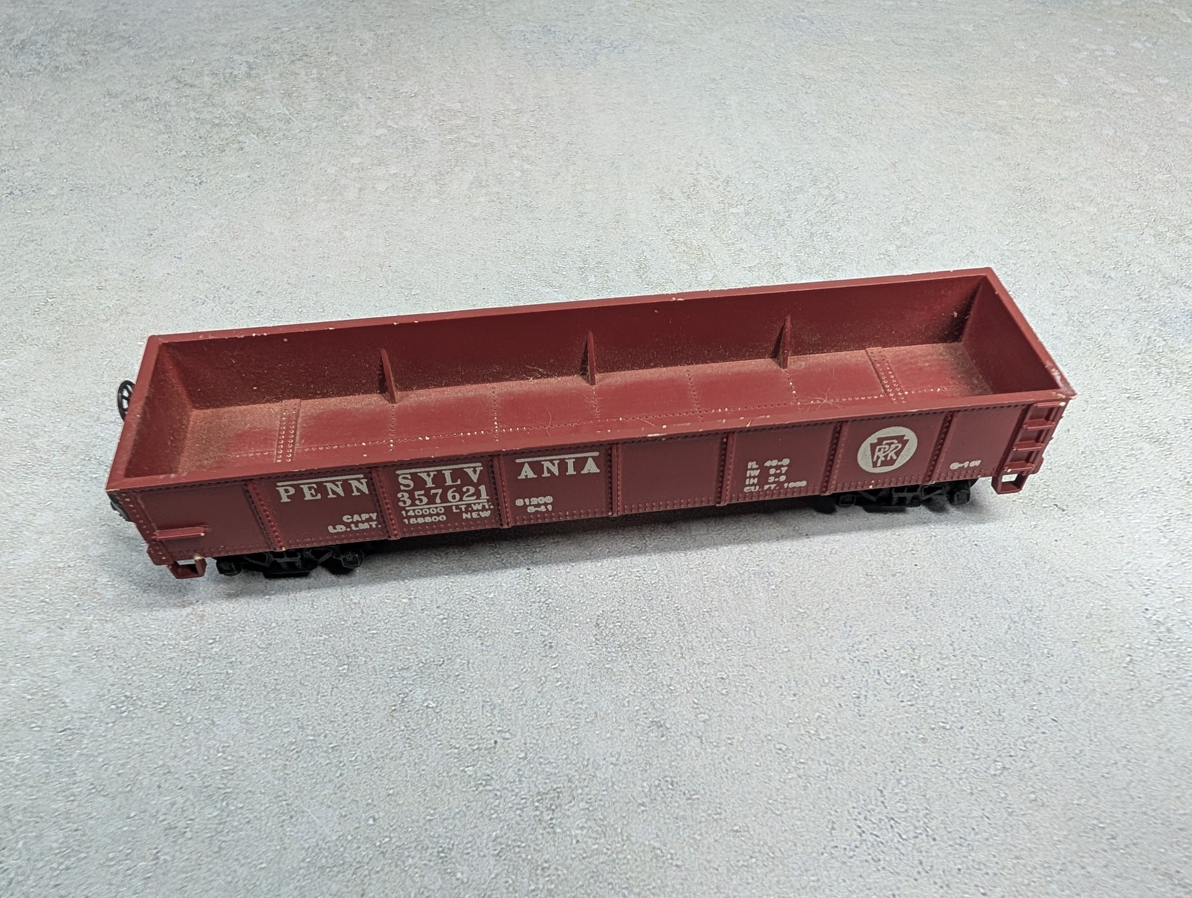 USED Varney HO Scale 40' Gondola Pennsylvania #357621