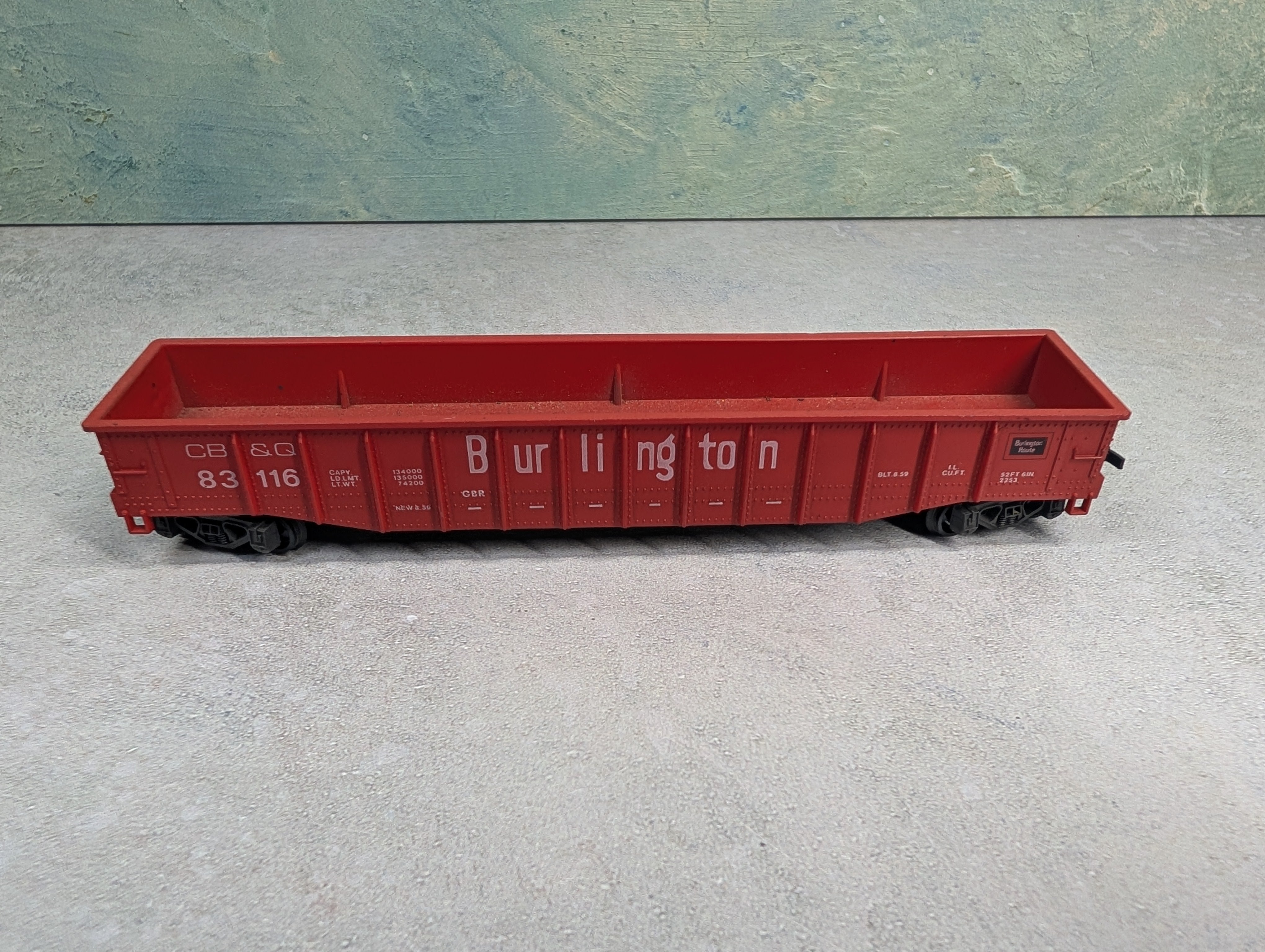 USED LIMA HO Scale 50' Gondola Burlington CB&Q #83116
