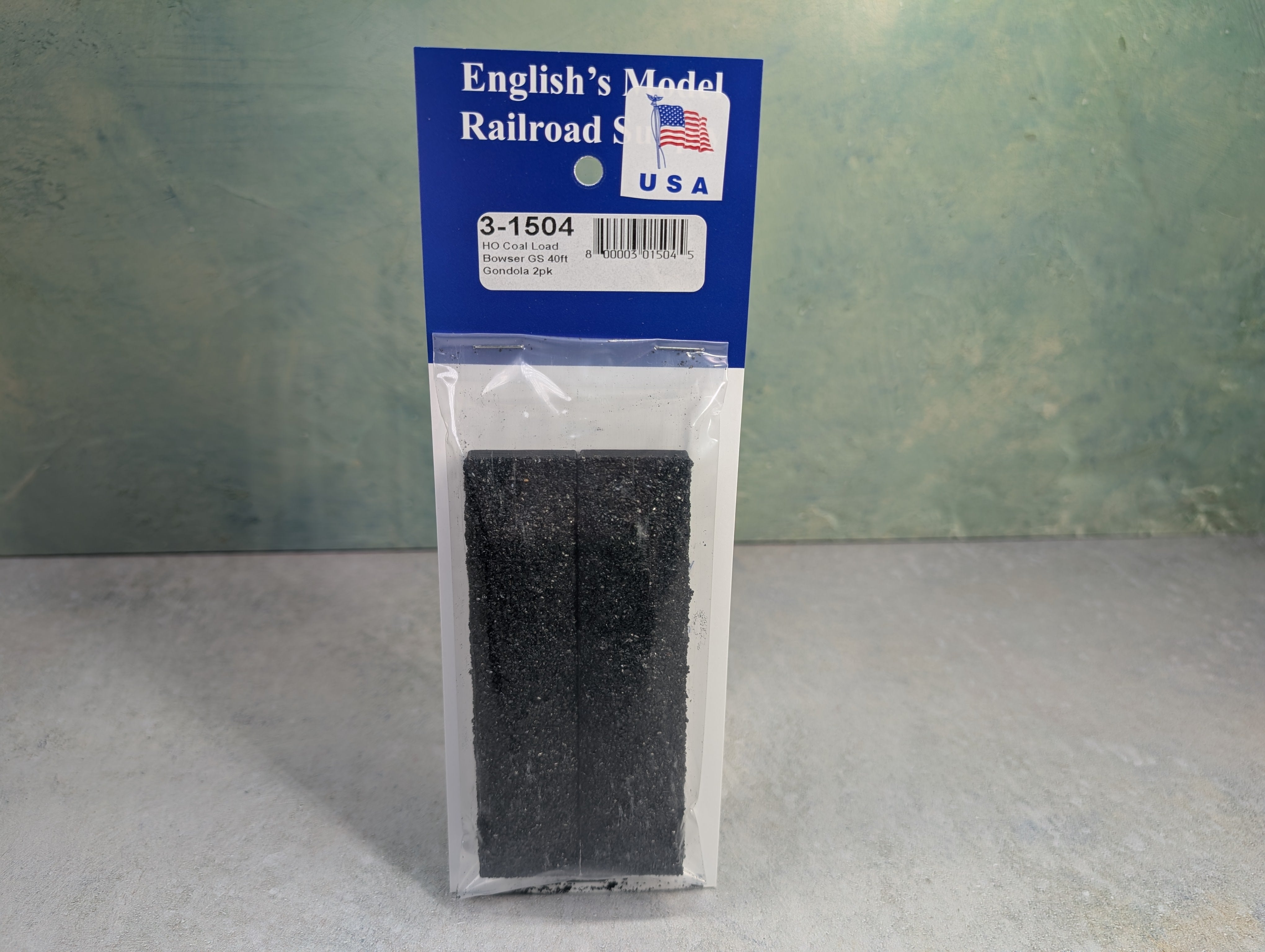 English's Model Railroad Supply #3-1504 HO Scale Coal Load for Bowser GS 40' Gondola (2 Pack)