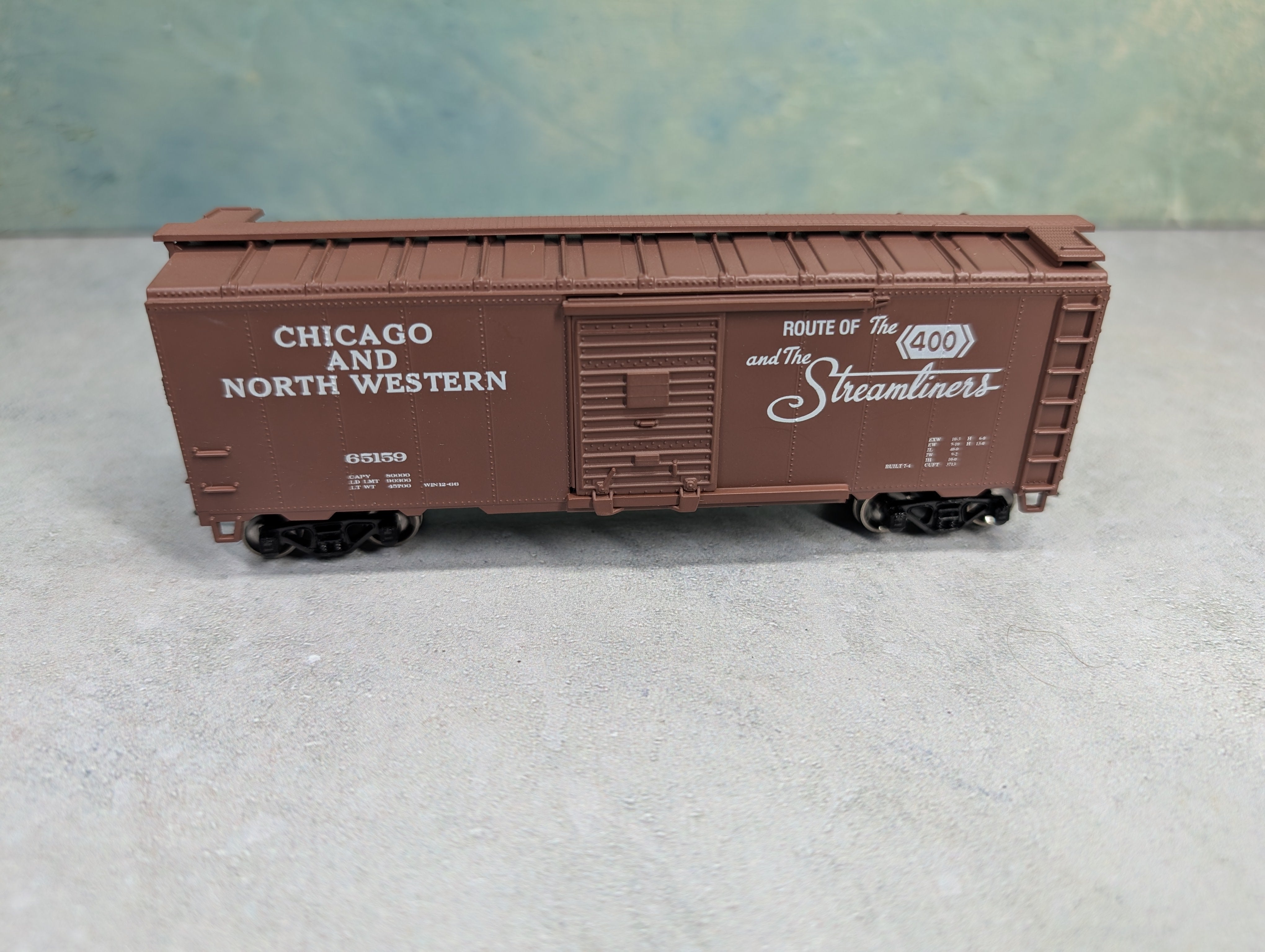 USED Athearn HO Scale 40' Box Car Chicago & North Western #65159