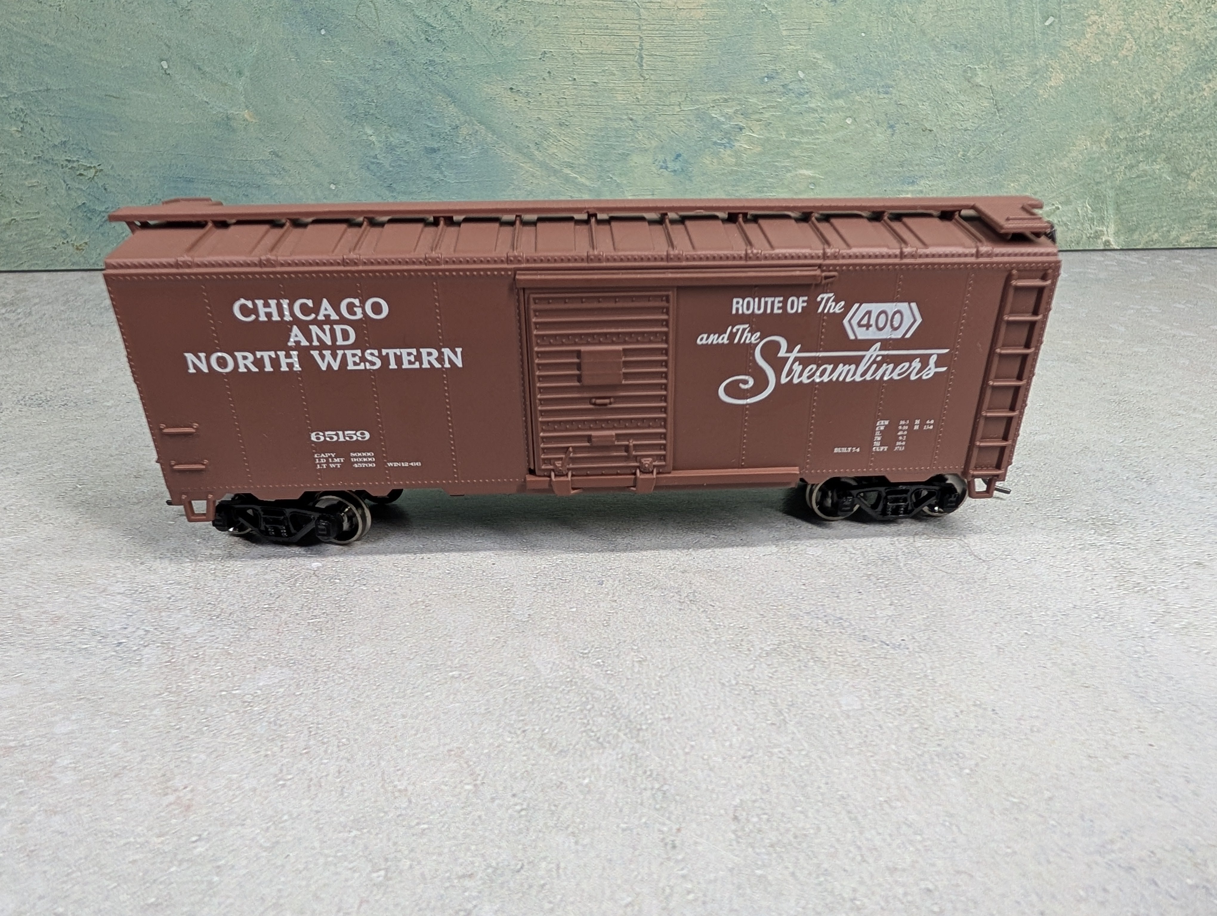 USED Athearn HO Scale 40' Box Car Chicago & North Western #65159