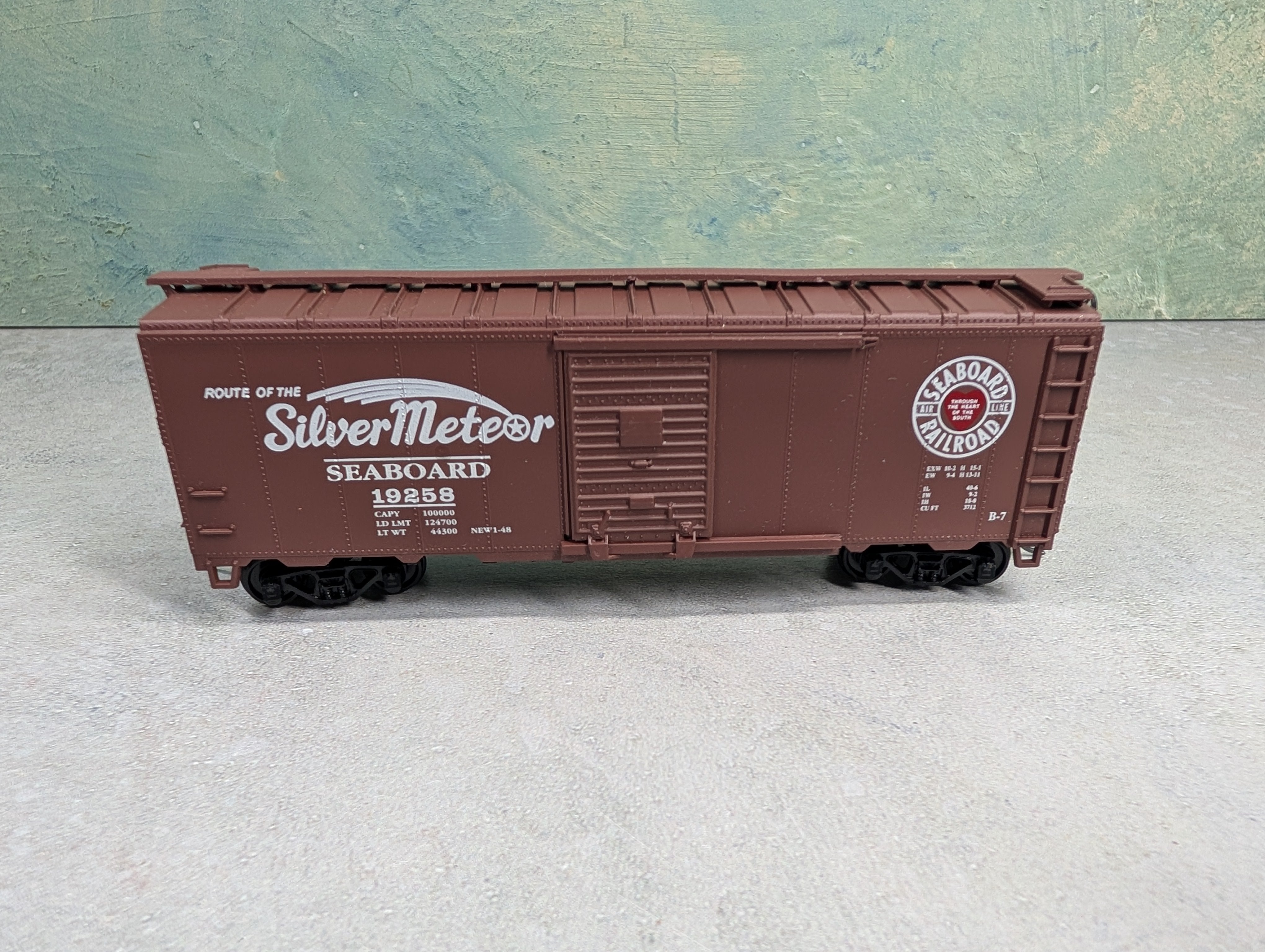 USED Athearn HO Scale 40' Box Car Seaboard Air Line #19258
