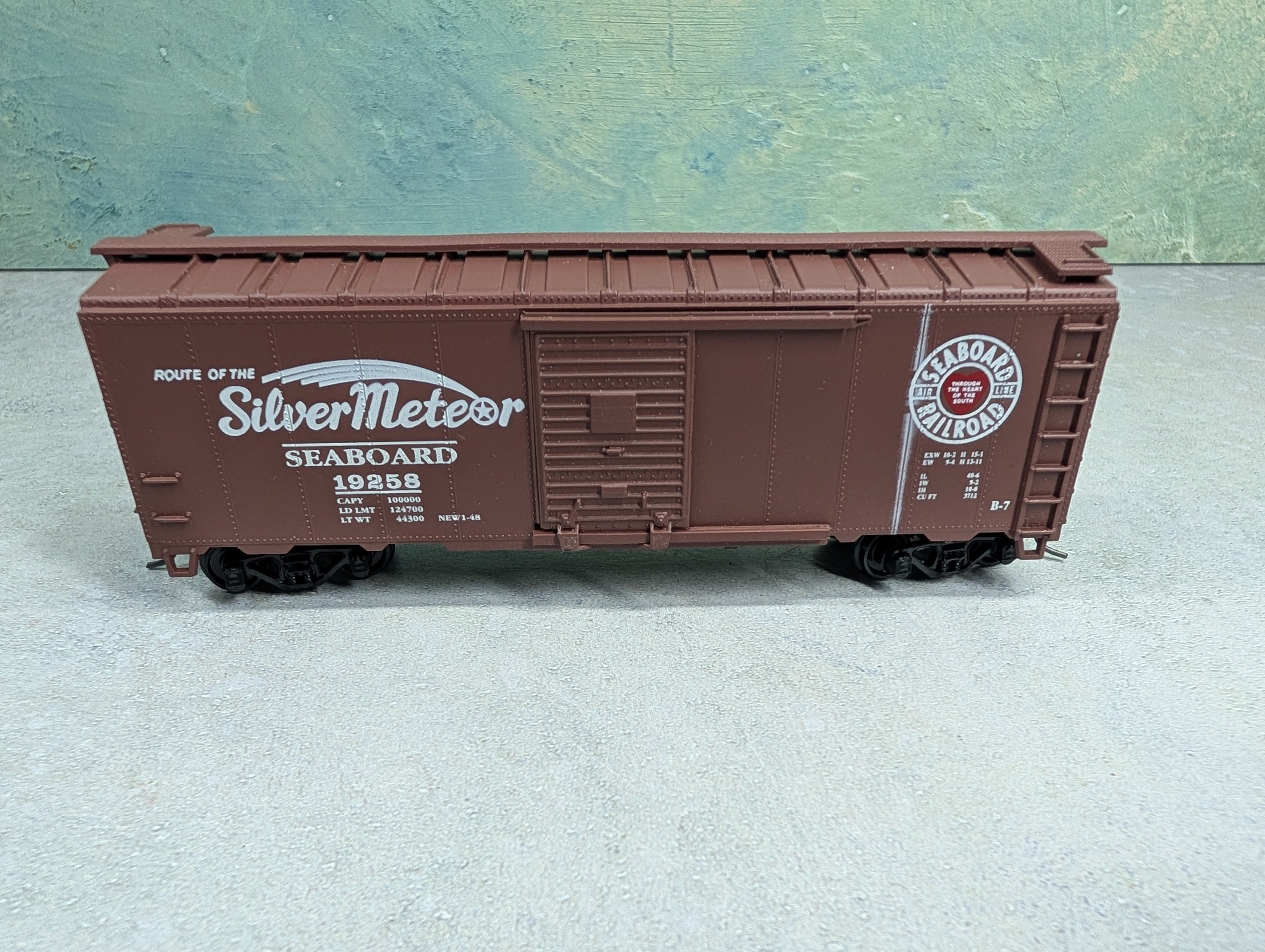 USED Athearn HO Scale 40' Box Car Seaboard Air Line #19258