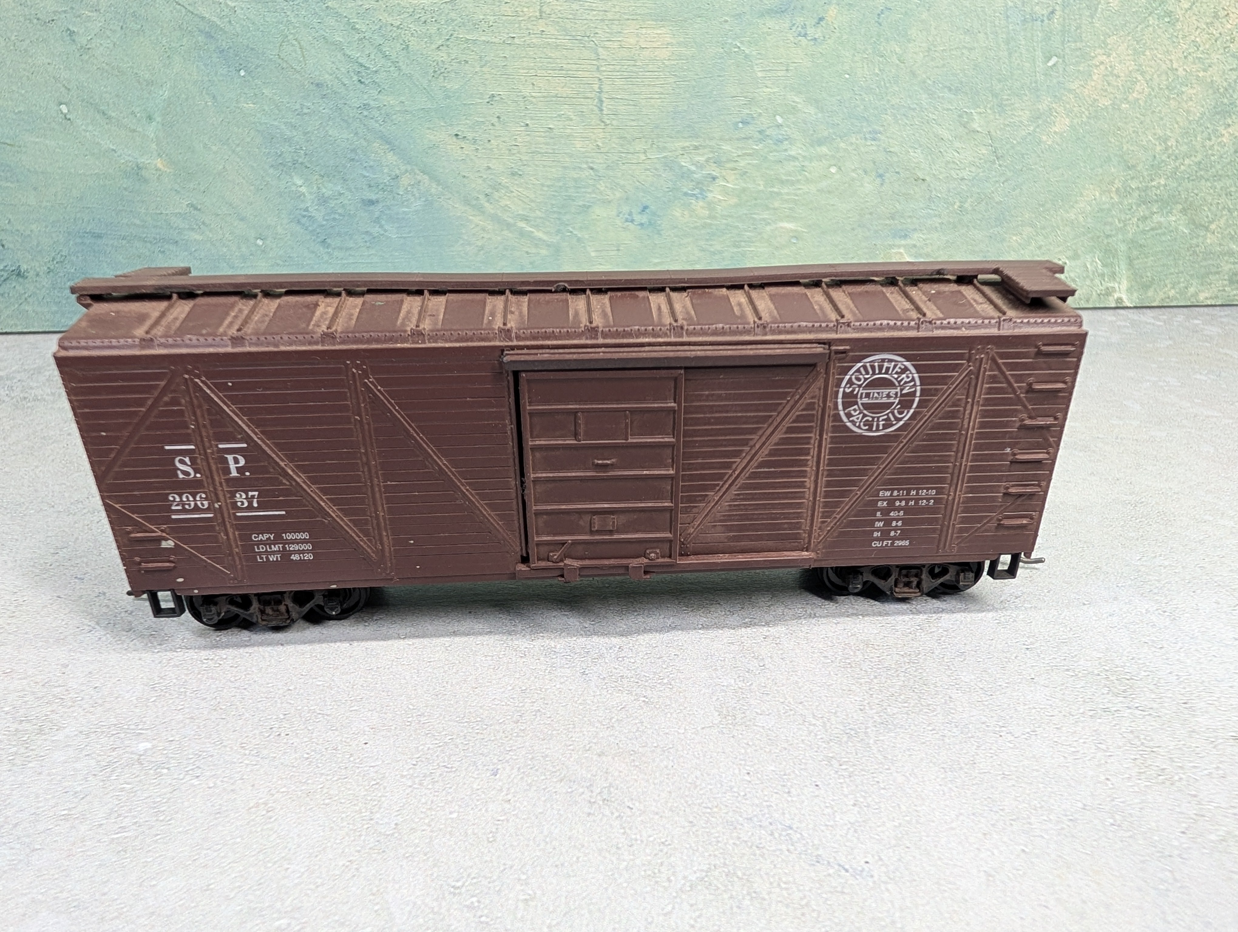 USED Roundhouse HO Scale 40' Cattle Stock Car Southern Pacific SP #29637