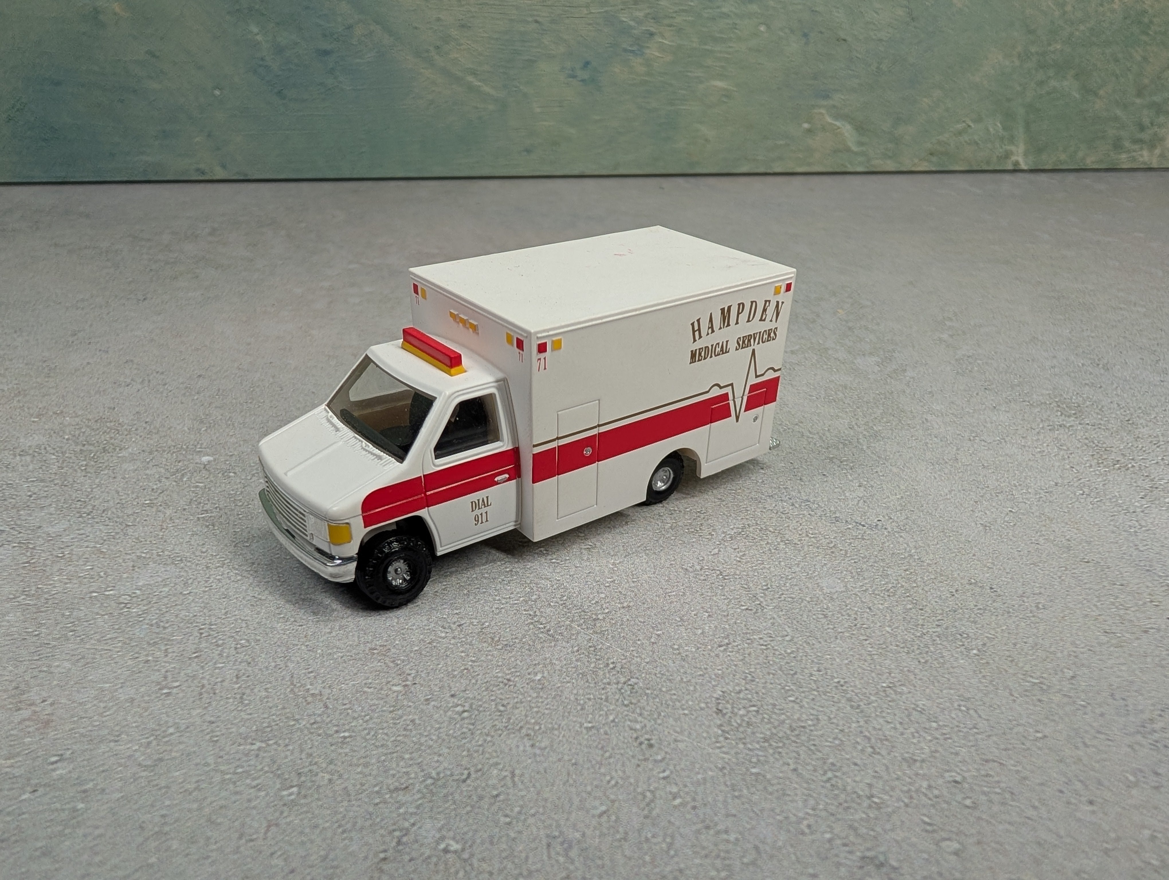 USED Life-Like HO Scale Ambulance - Hampden Medical Services