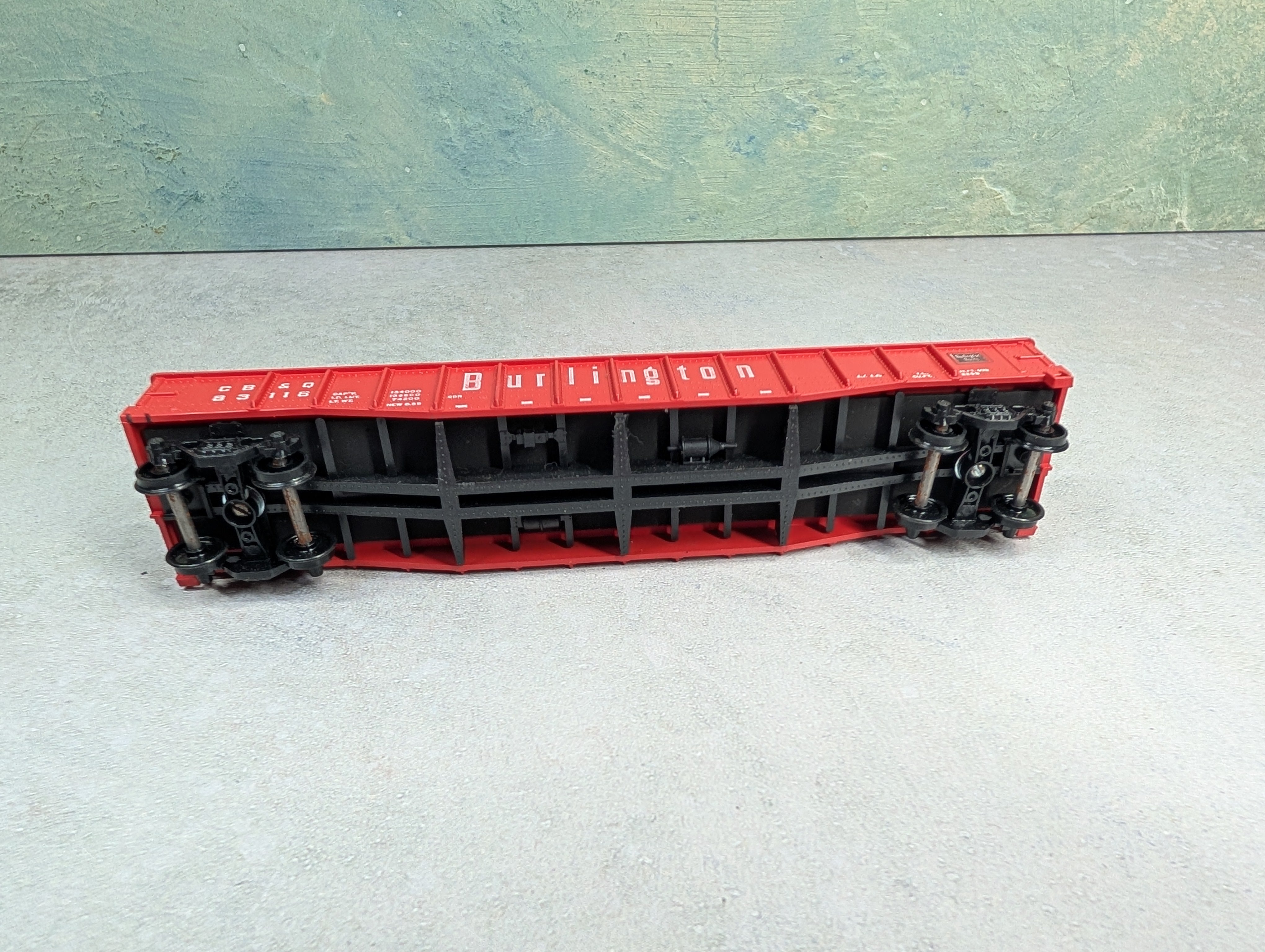 USED Athearn HO Scale 50' Gondola Burlington CB&Q #83116