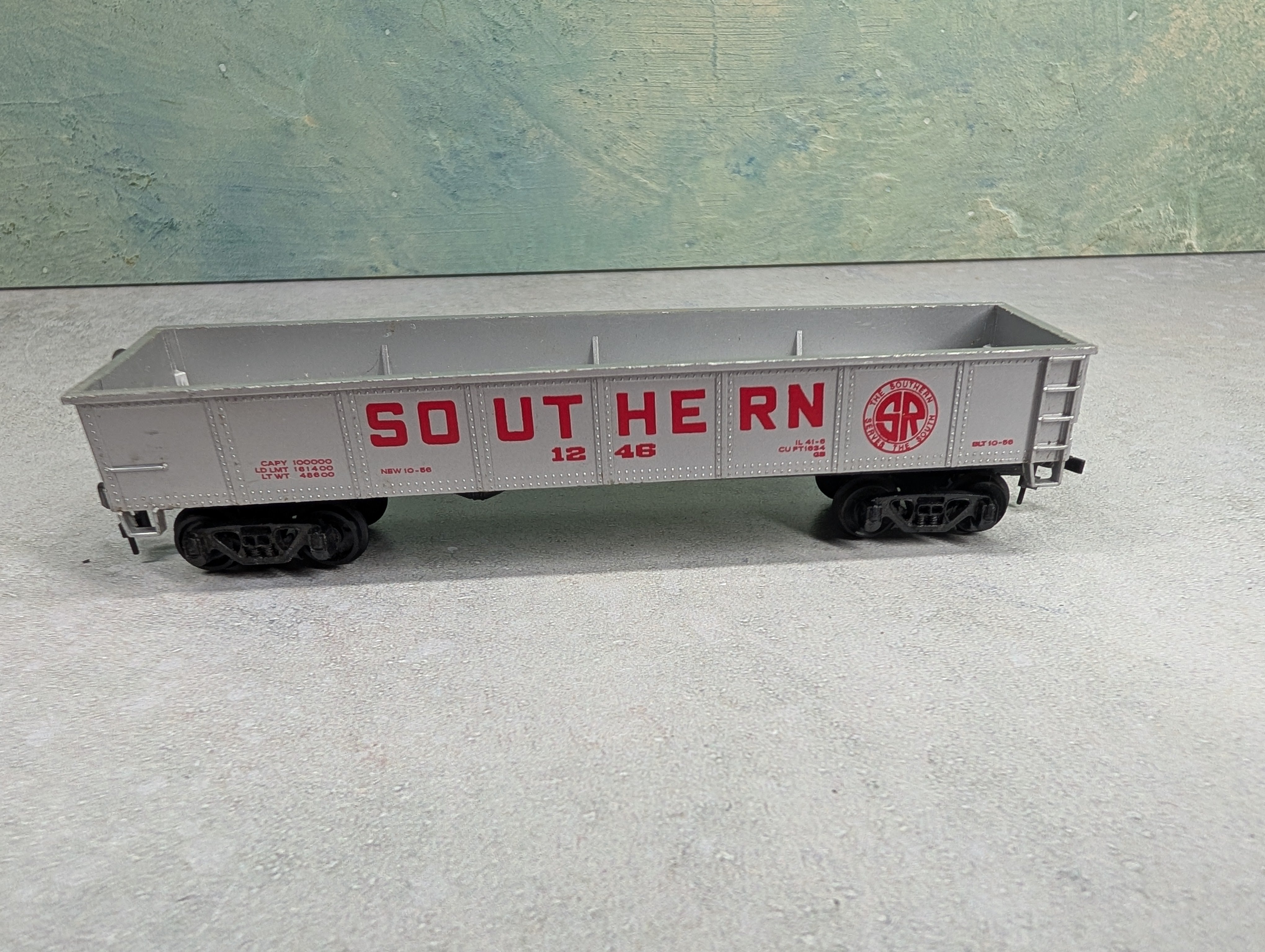 USED Bachmann HO Scale 40' Gondola Southern #1246