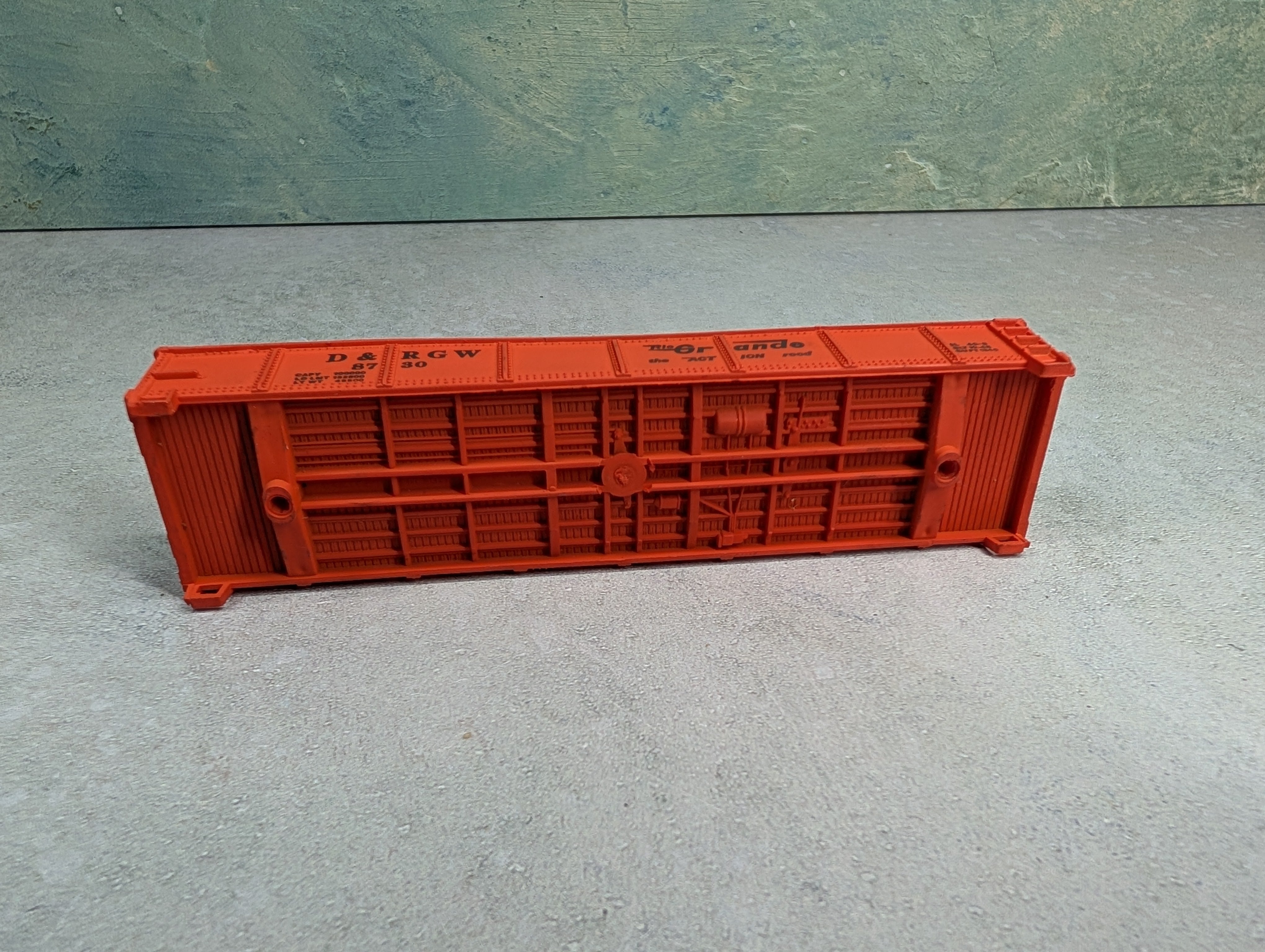 USED Lionel HO Scale 40' Gondola Rio Grande D&RGW #8730 No Trucks