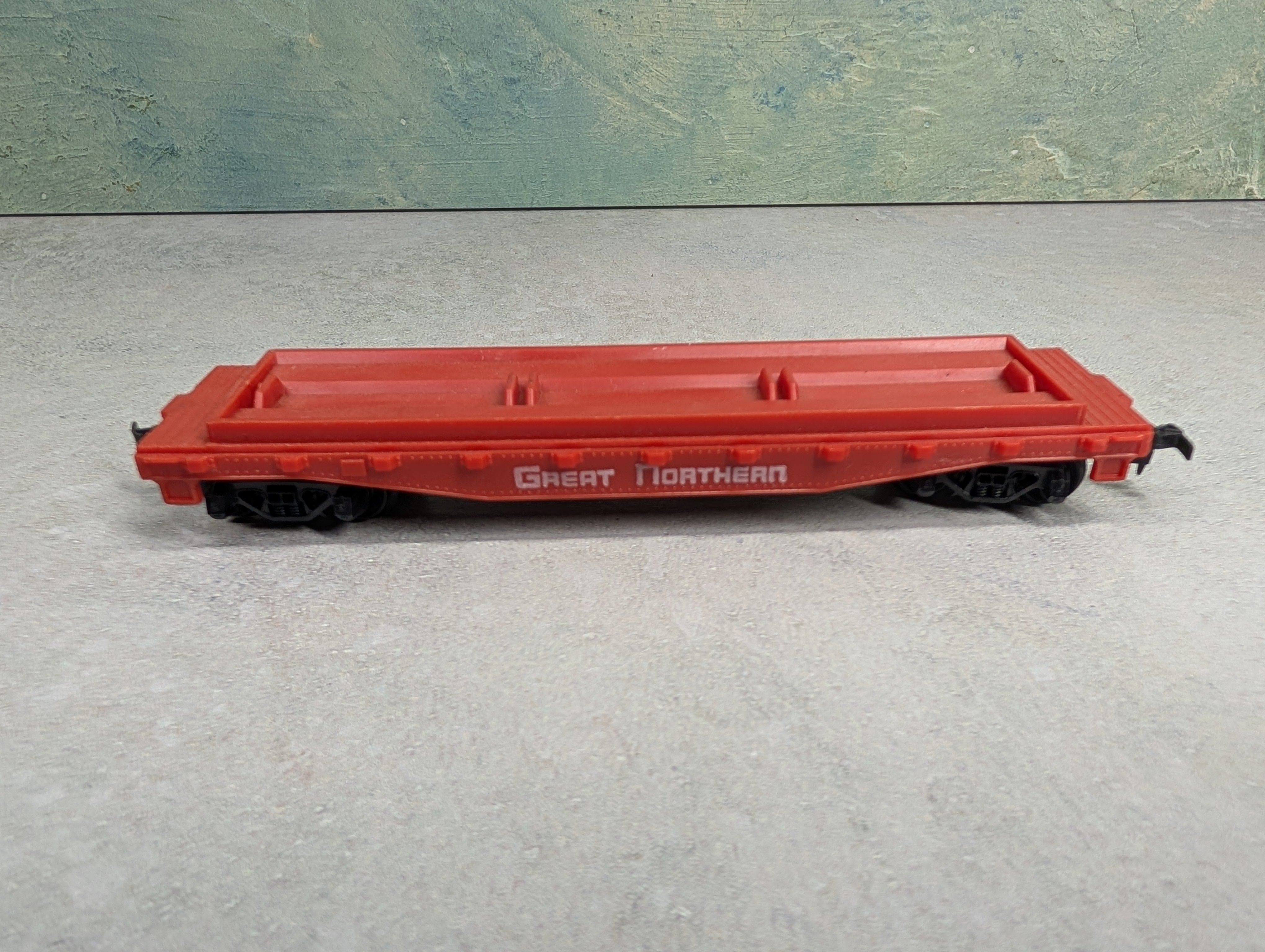 USED HO Scale 40' Flat Car Great Northern