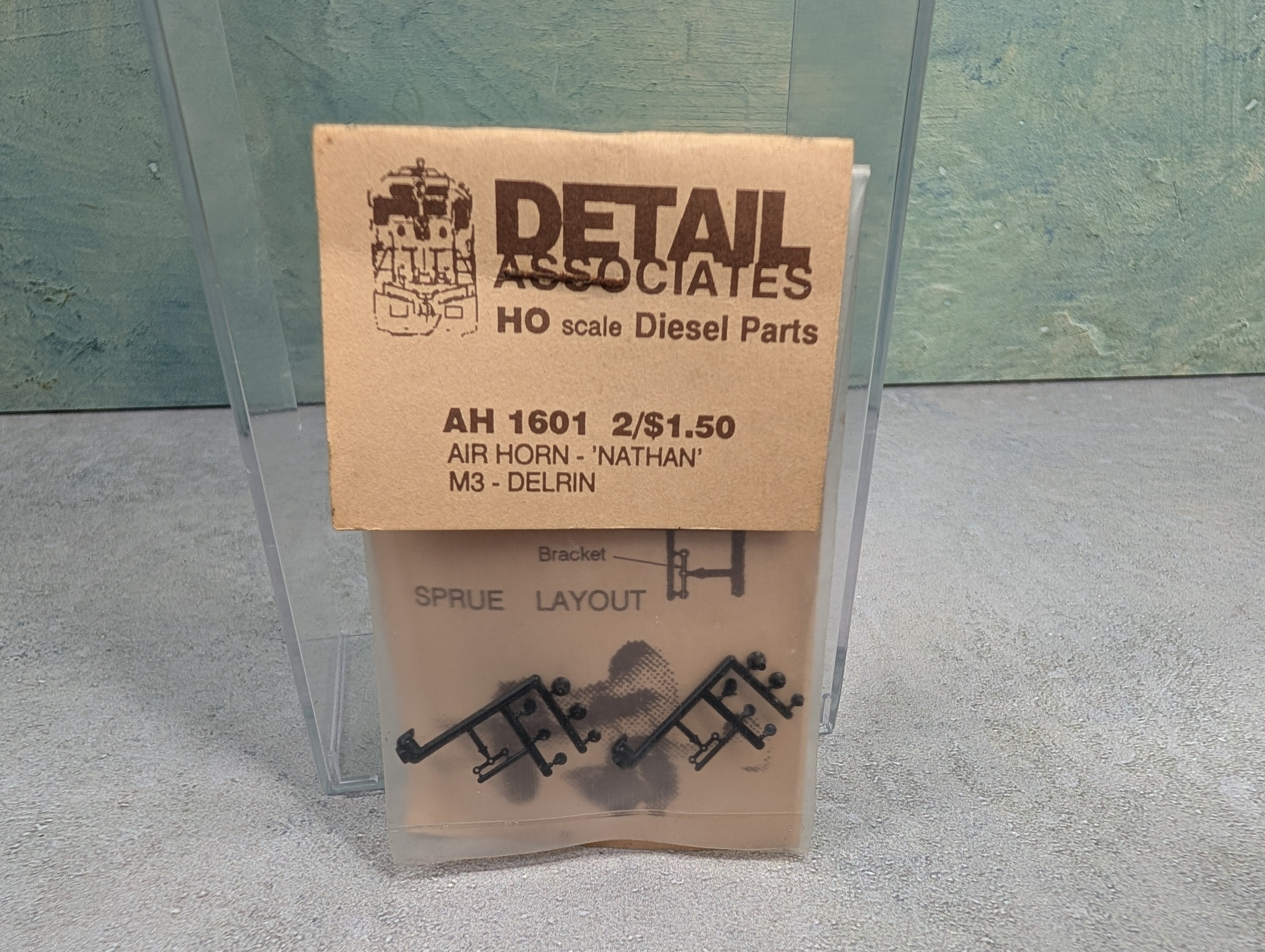 USED Detail Associates 1601 HO Scale Air Horn "Nathan" M3 Delrin Detail Parts