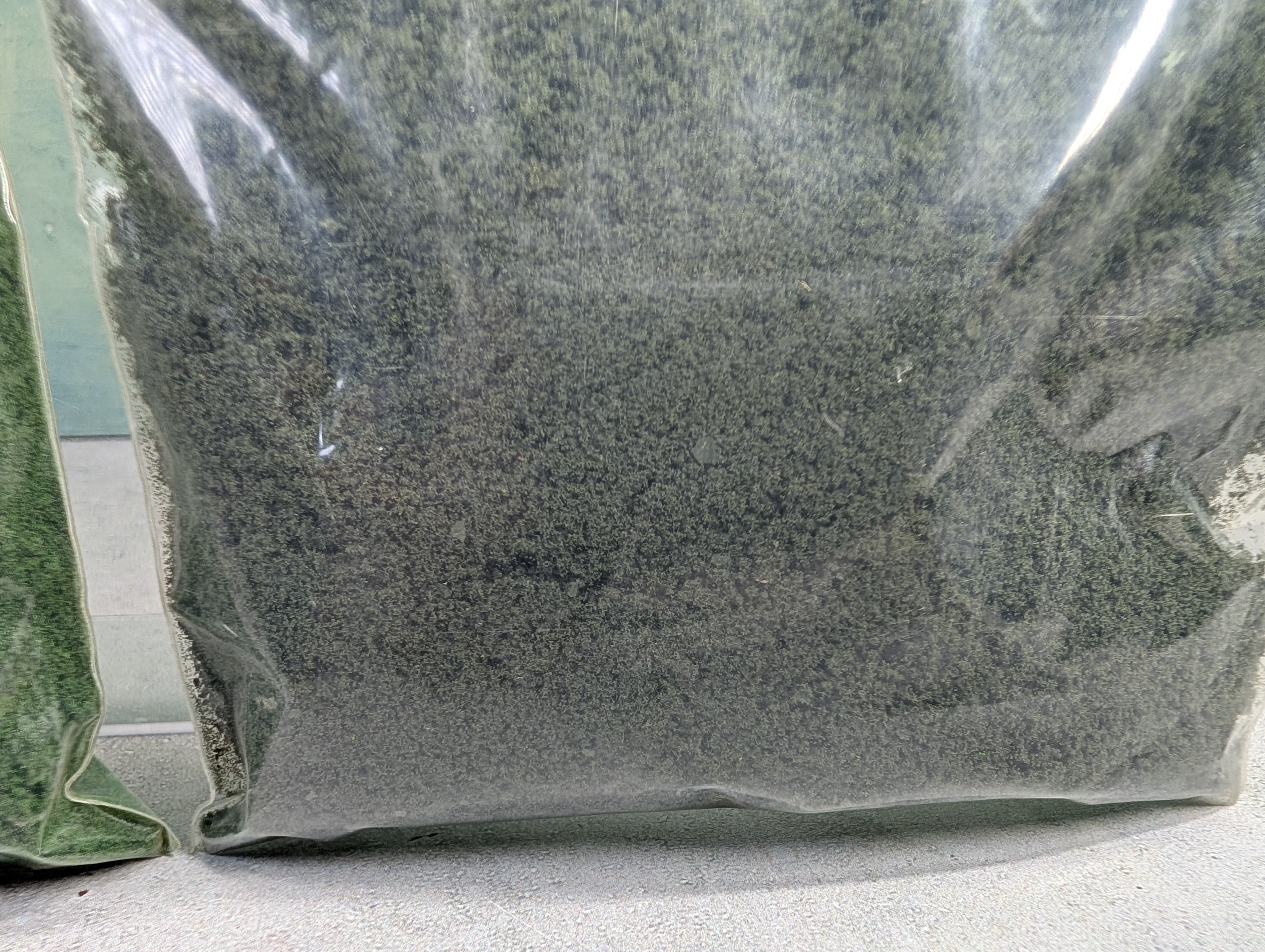 USED Woodland Scenics MULTI Scale Turf / Foilage Scenery Bags, Green & Dark Green (2 pcs)