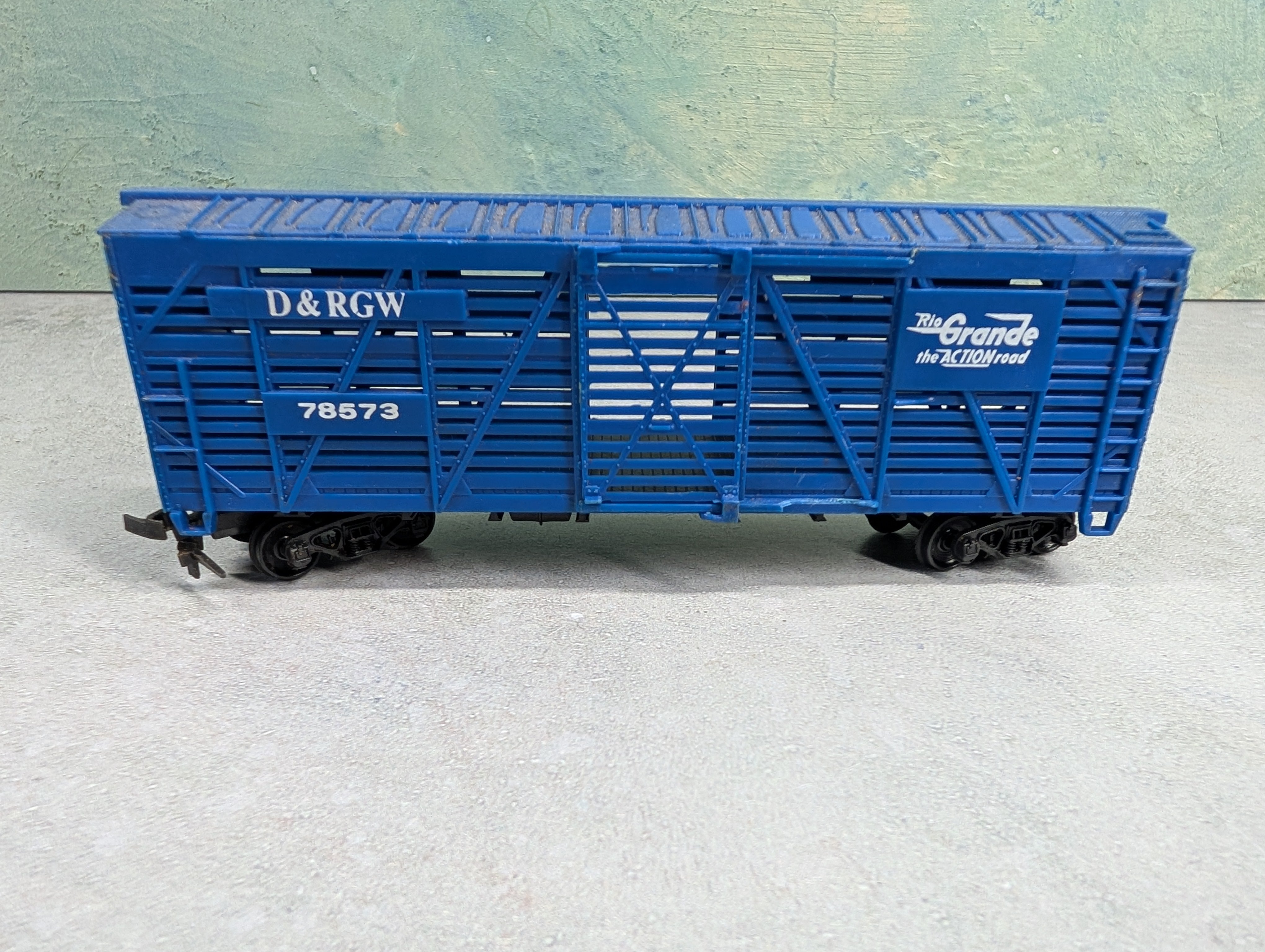 USED Lionel HO Scale 40' Cattle Stock Car Rio Grande D&RGW #78573