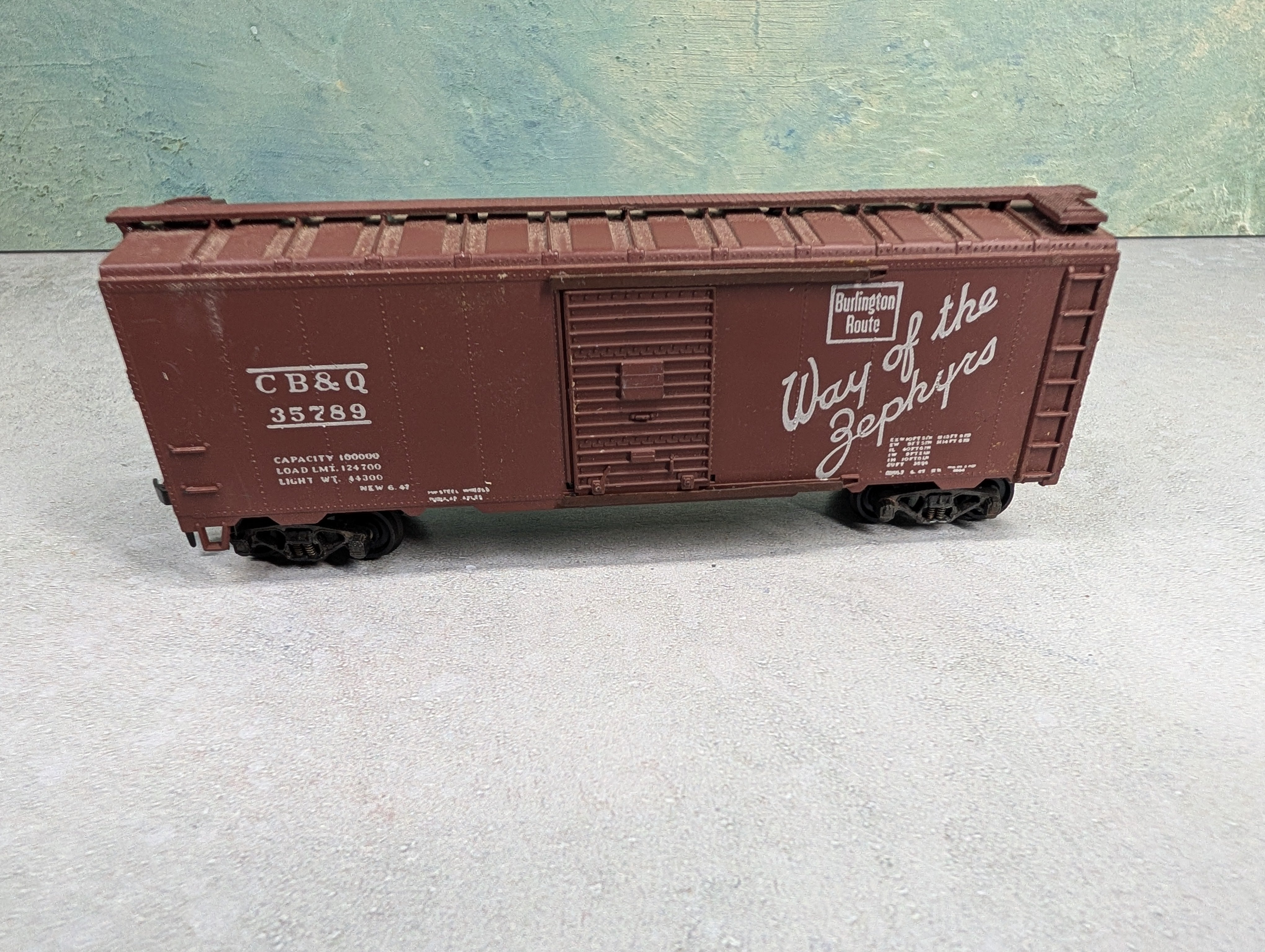 USED Athearn HO Scale 40' Box Car Burlington CB&Q #35789