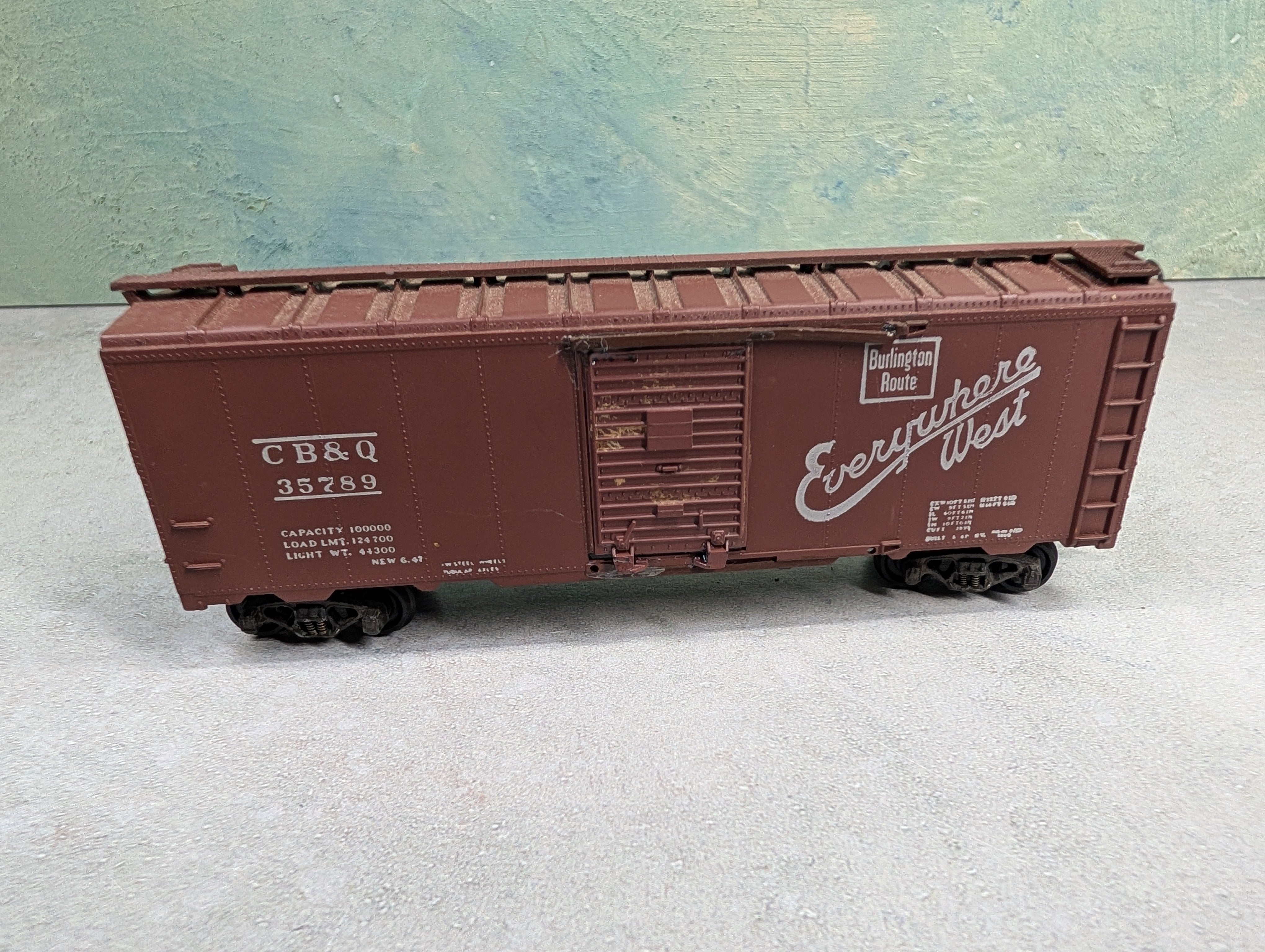 USED Athearn HO Scale 40' Box Car Burlington CB&Q #35789