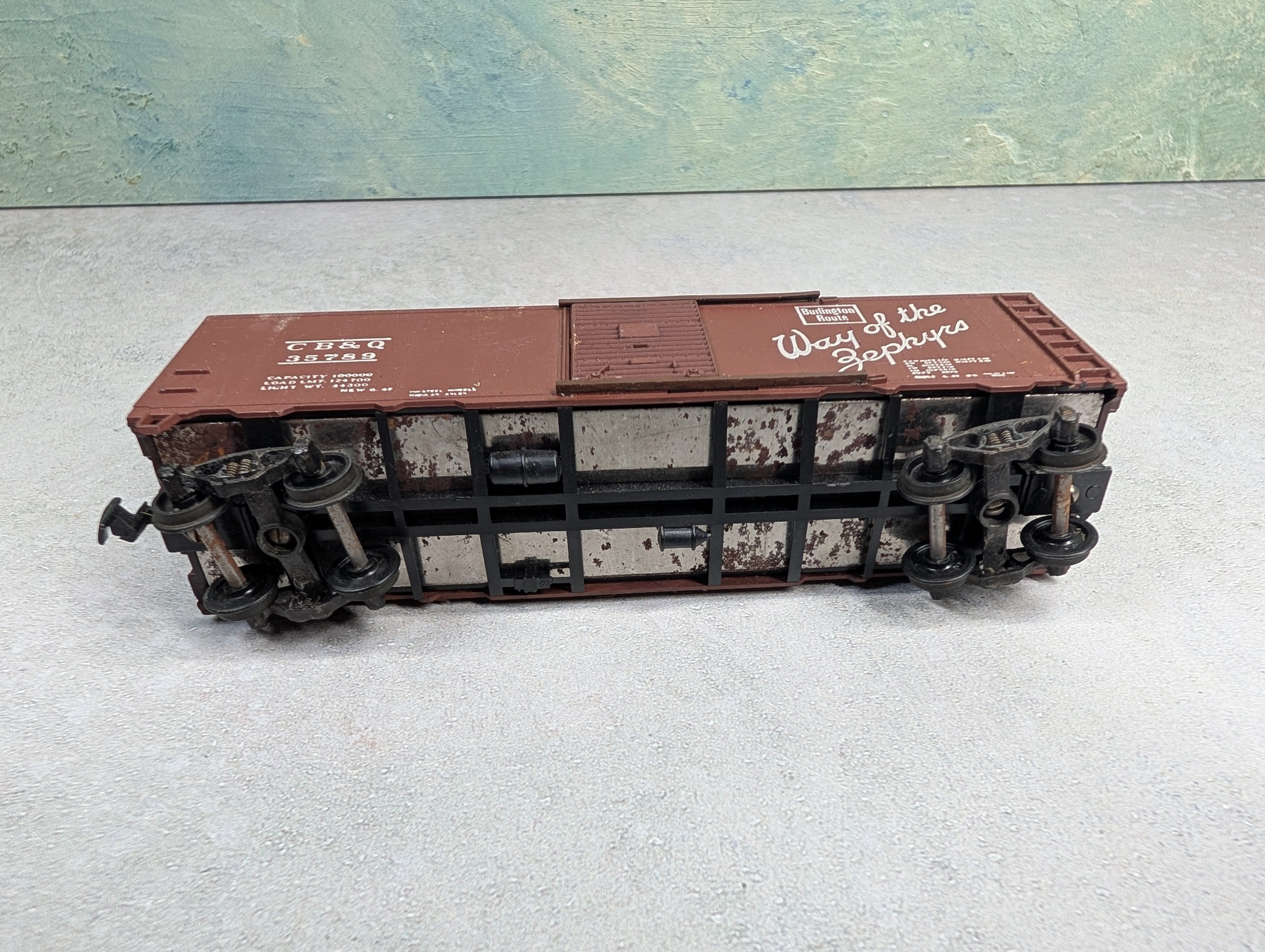 USED Athearn HO Scale 40' Box Car Burlington CB&Q #35789