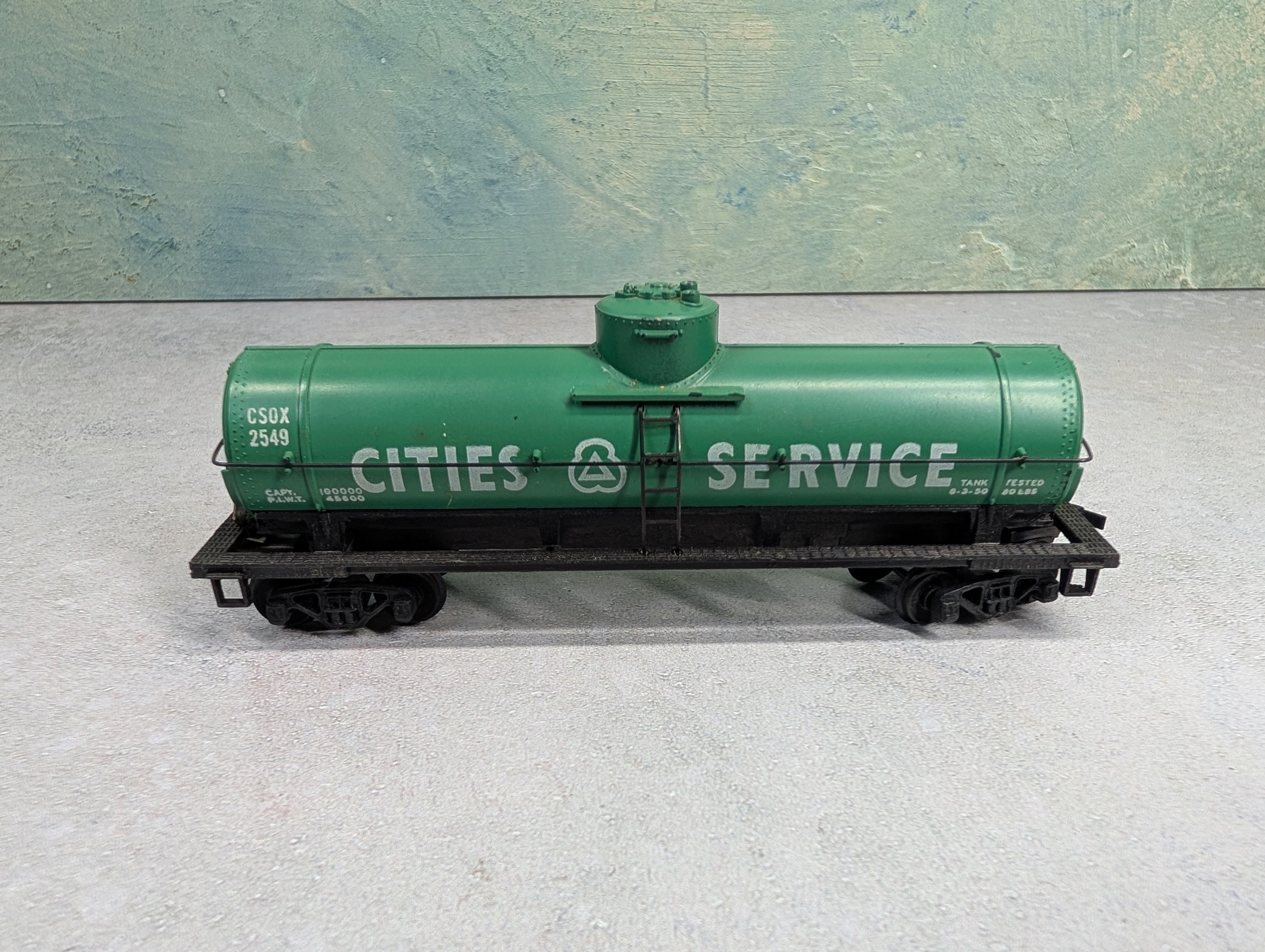 USED Mantua HO Scale Single Dome Tank Car Cities Service CSOX #2549