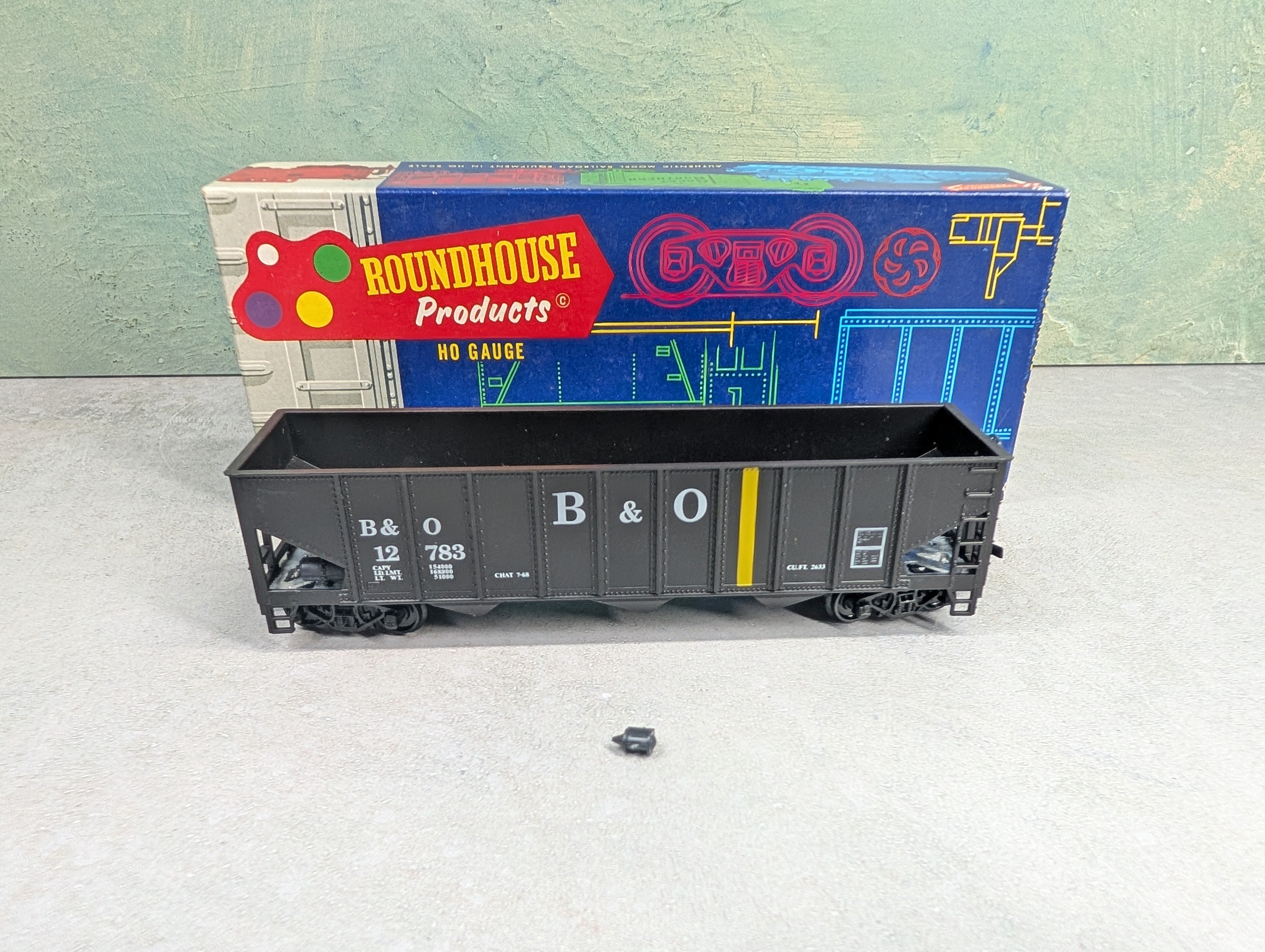 USED Roundhouse 1496 HO Scale 3-Bay Hopper Baltimore and Ohio B&O #12783