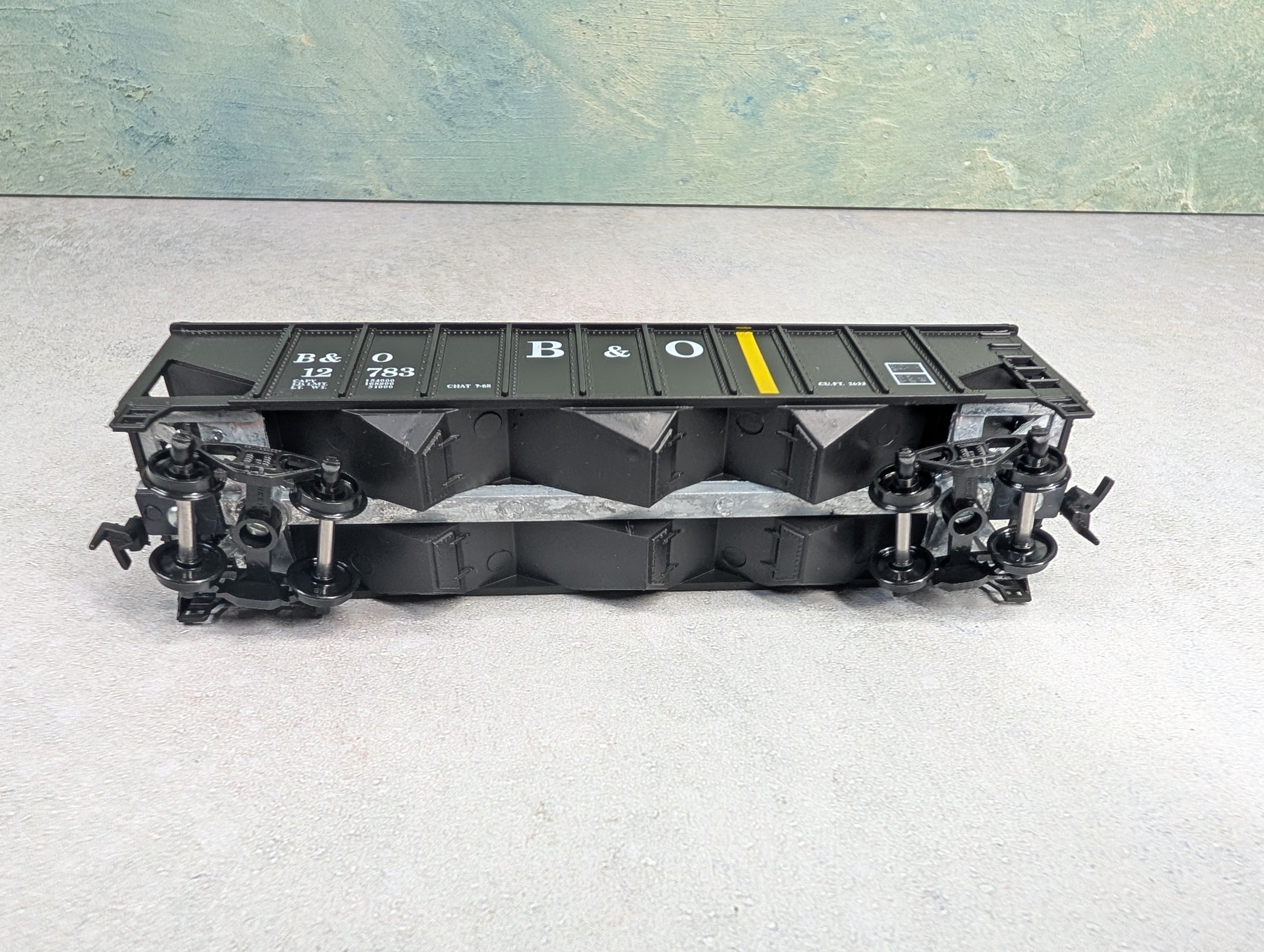 USED Roundhouse 1496 HO Scale 3-Bay Hopper Baltimore and Ohio B&O #12783