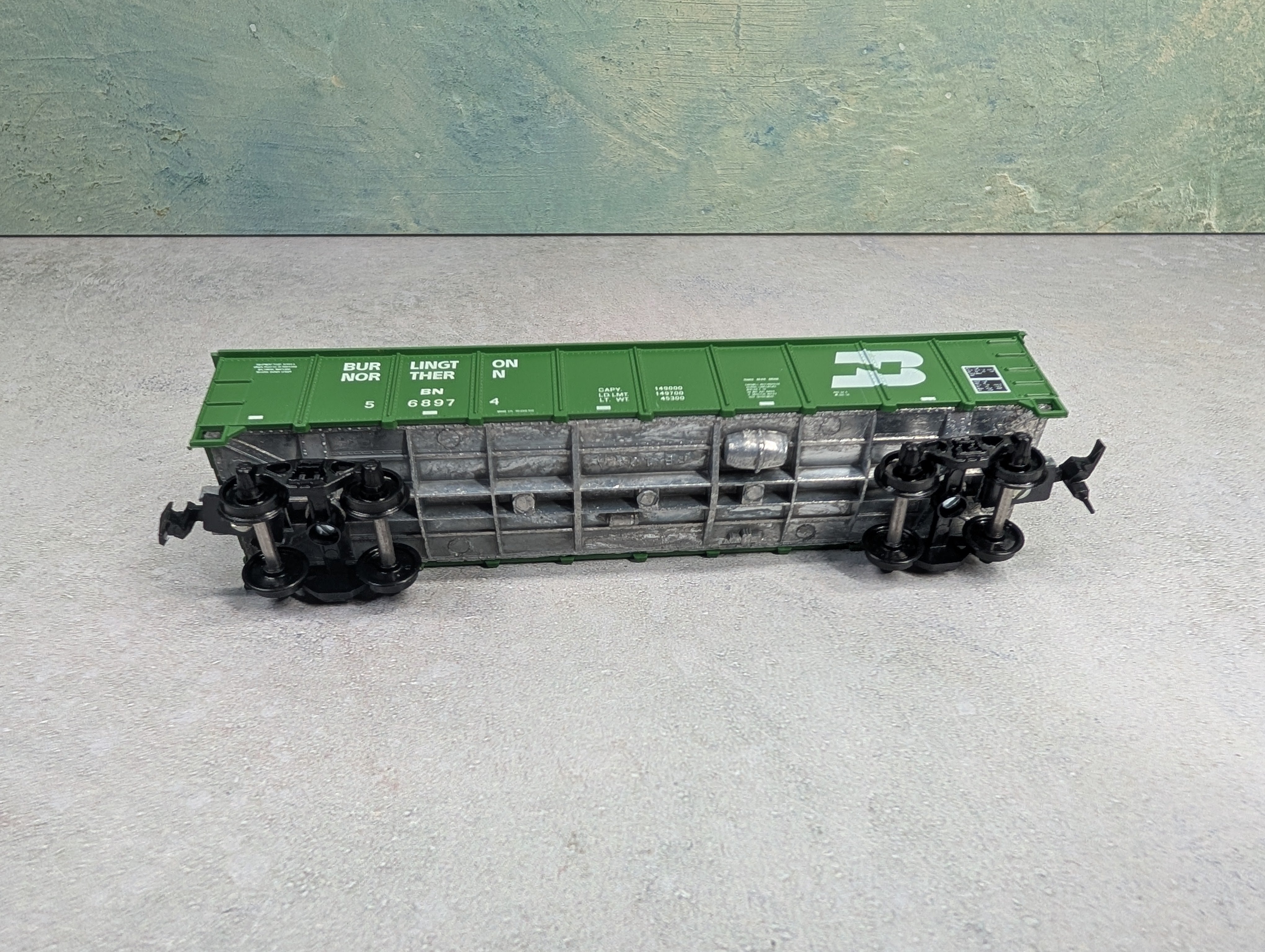 USED Roundhouse 1350 HO Scale 40' Gondola Burlington Northern BN #568974