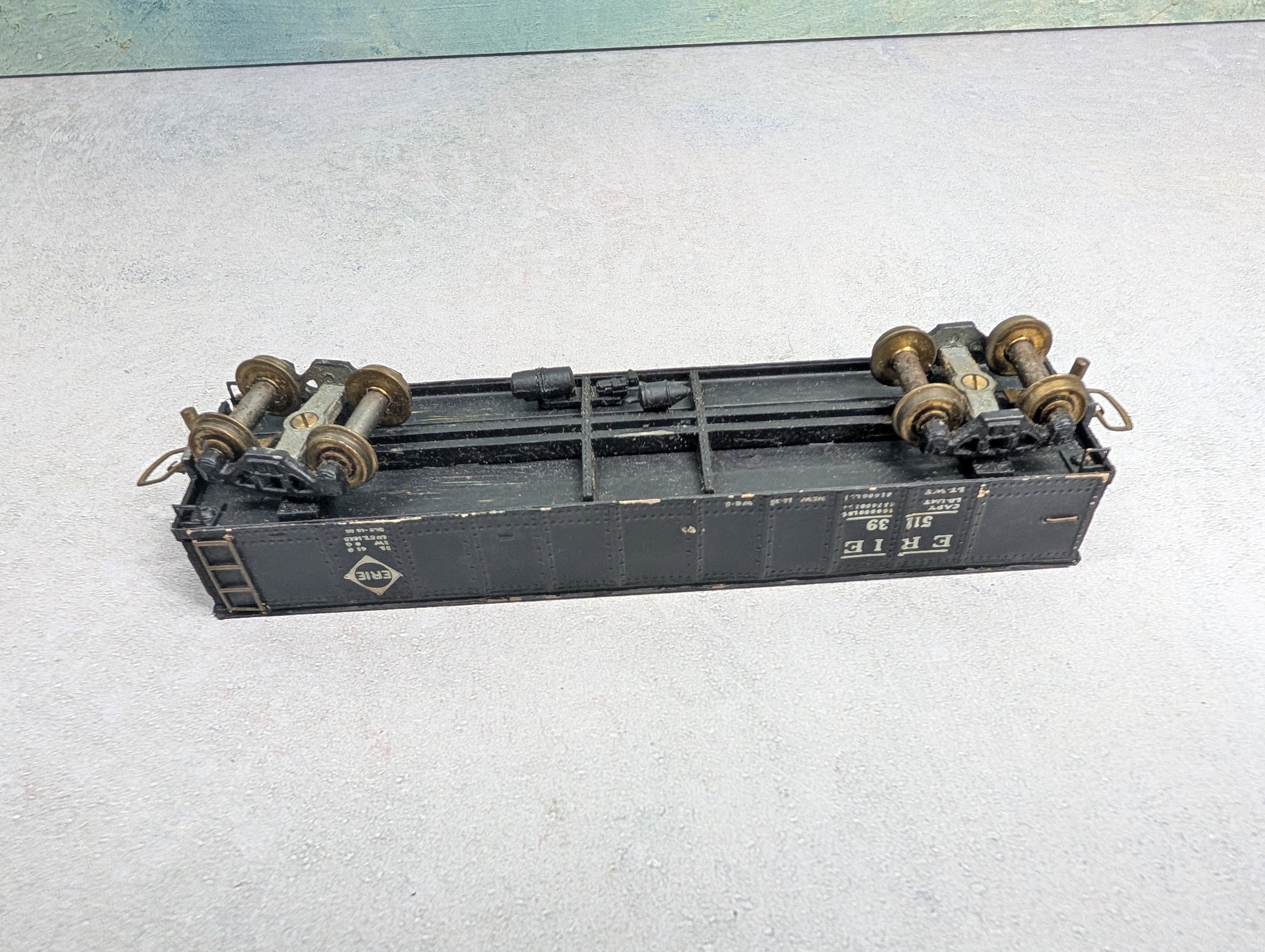 USED HO Scale 40' Gondola Erie #51139 Euro Coupler