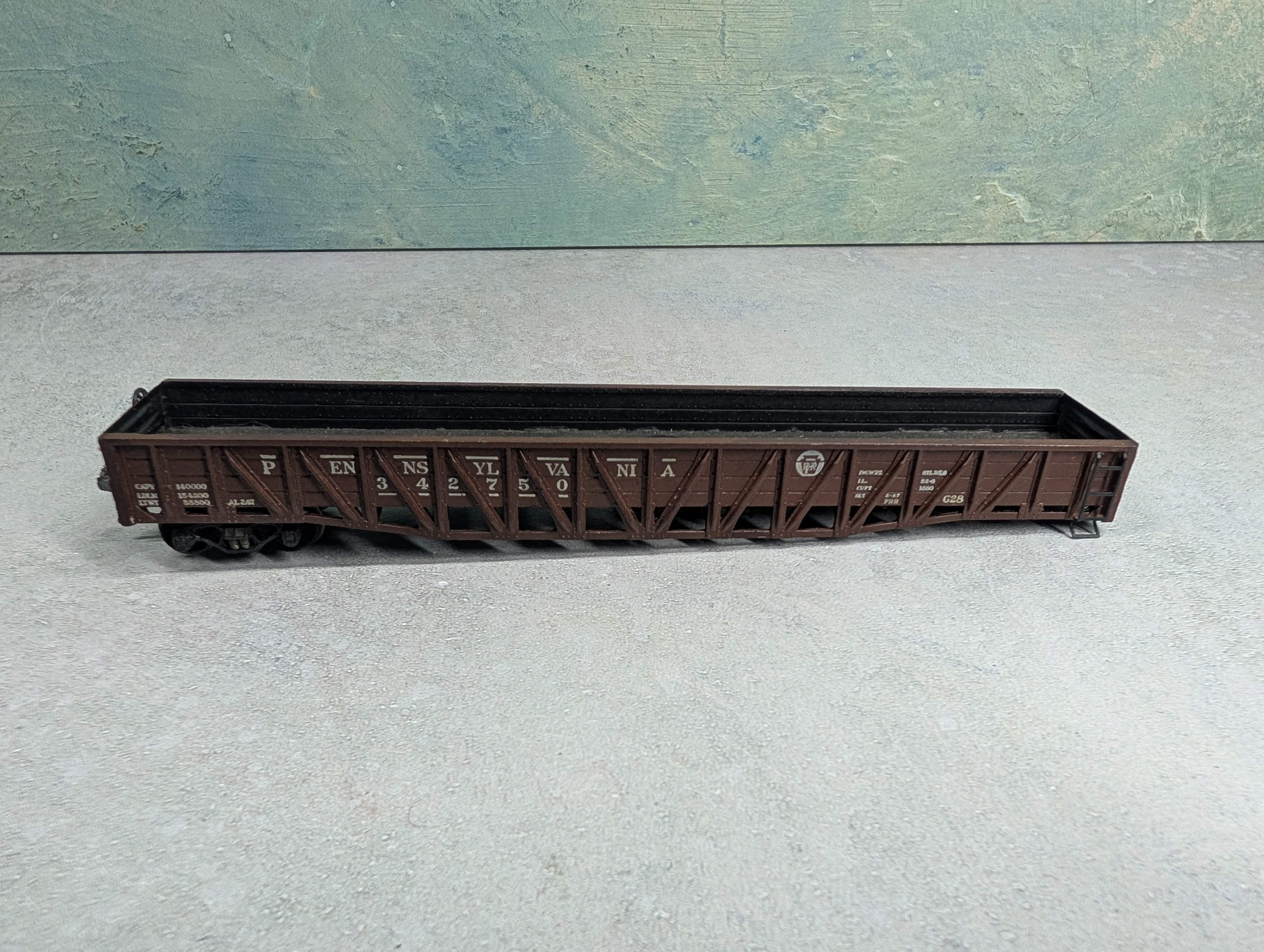 USED Ulrich HO Scale 52' Gondola Pennsylvania #342750