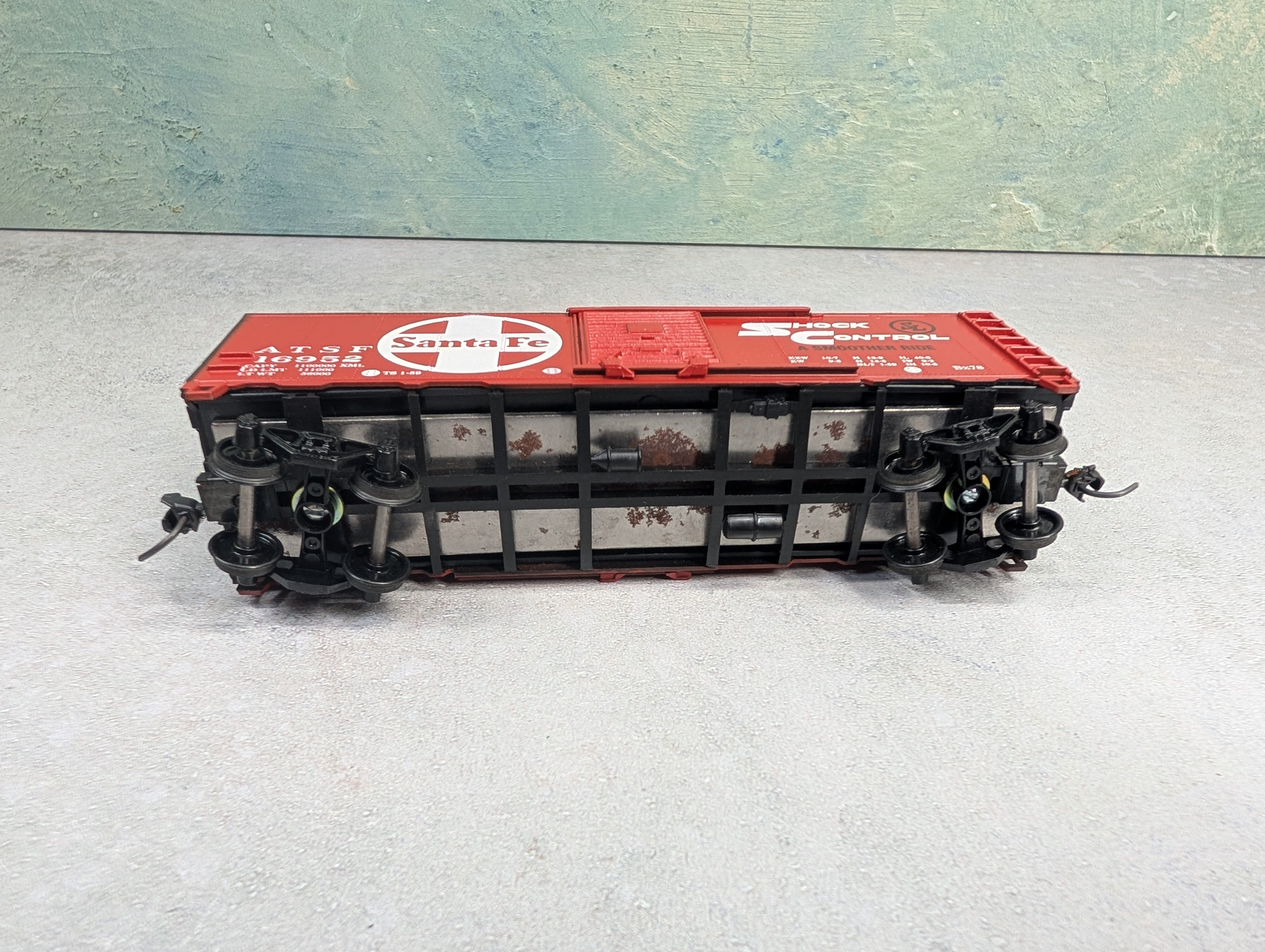 USED Athearn HO Scale 40' Box Car Santa Fe ATSF #16952