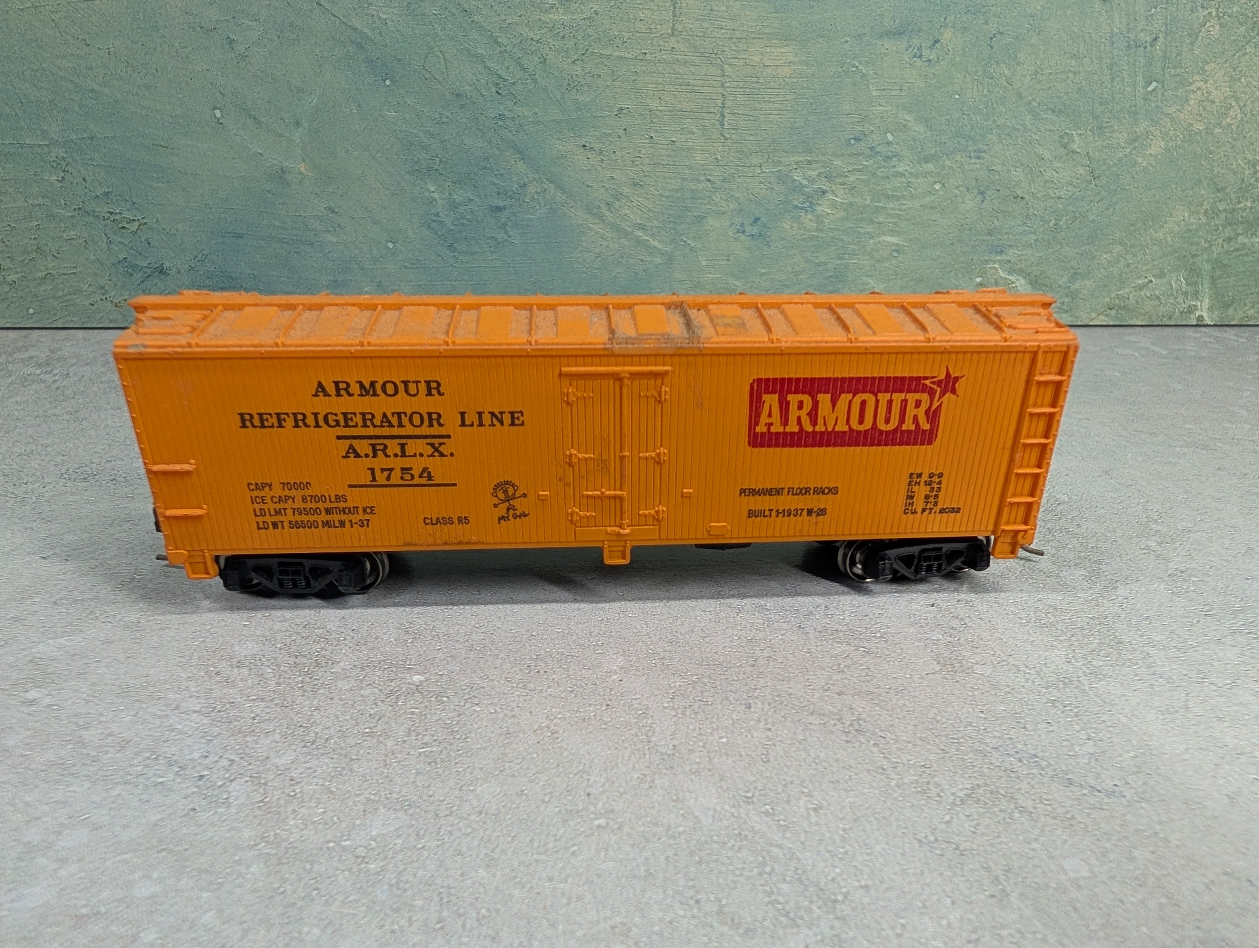 USED Mantua HO Scale Reefer Armour Refrigerator Line ARLX #1754