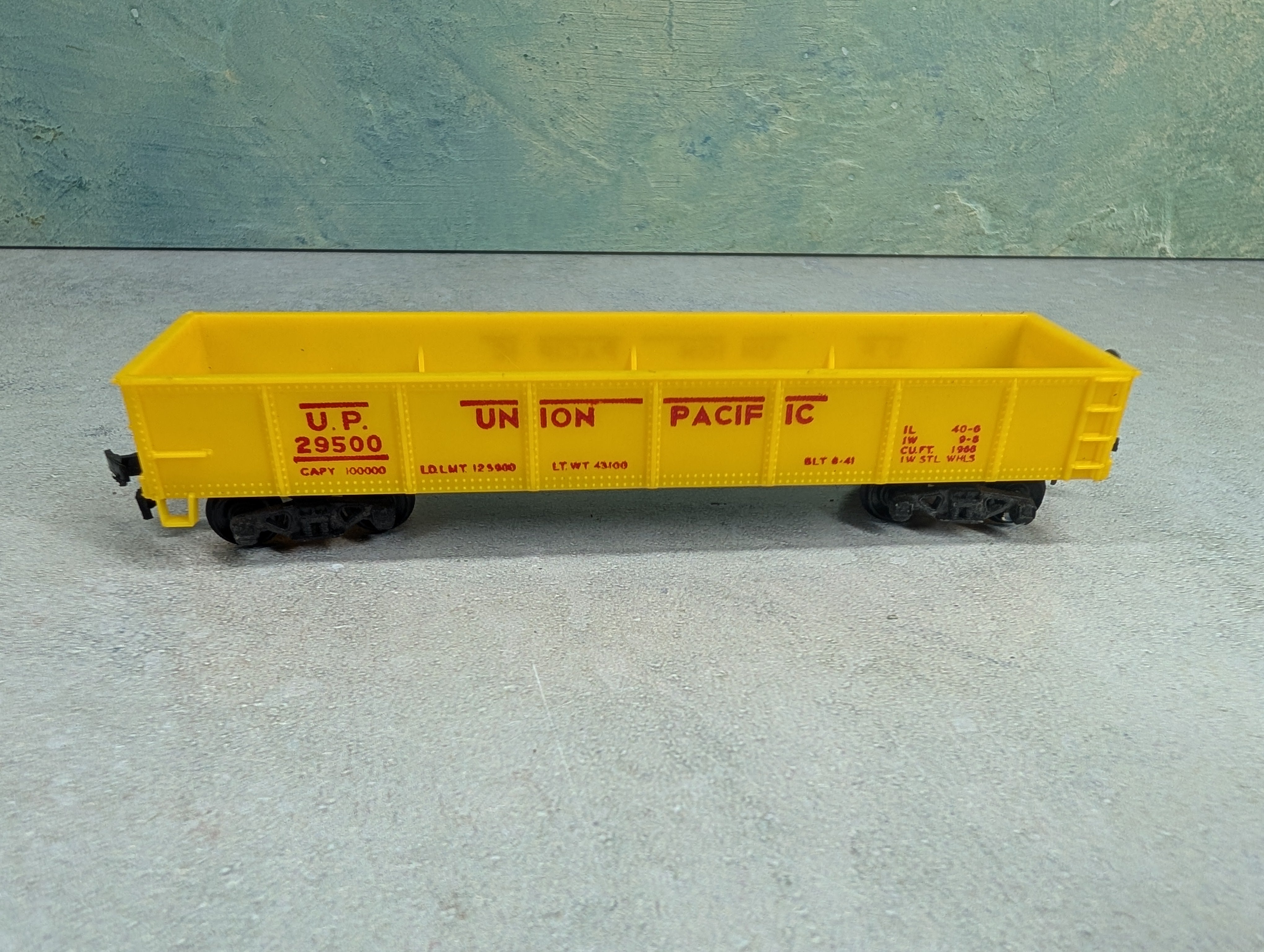 USED Varney HO Scale 40' Gondola Union Pacific UP #29500