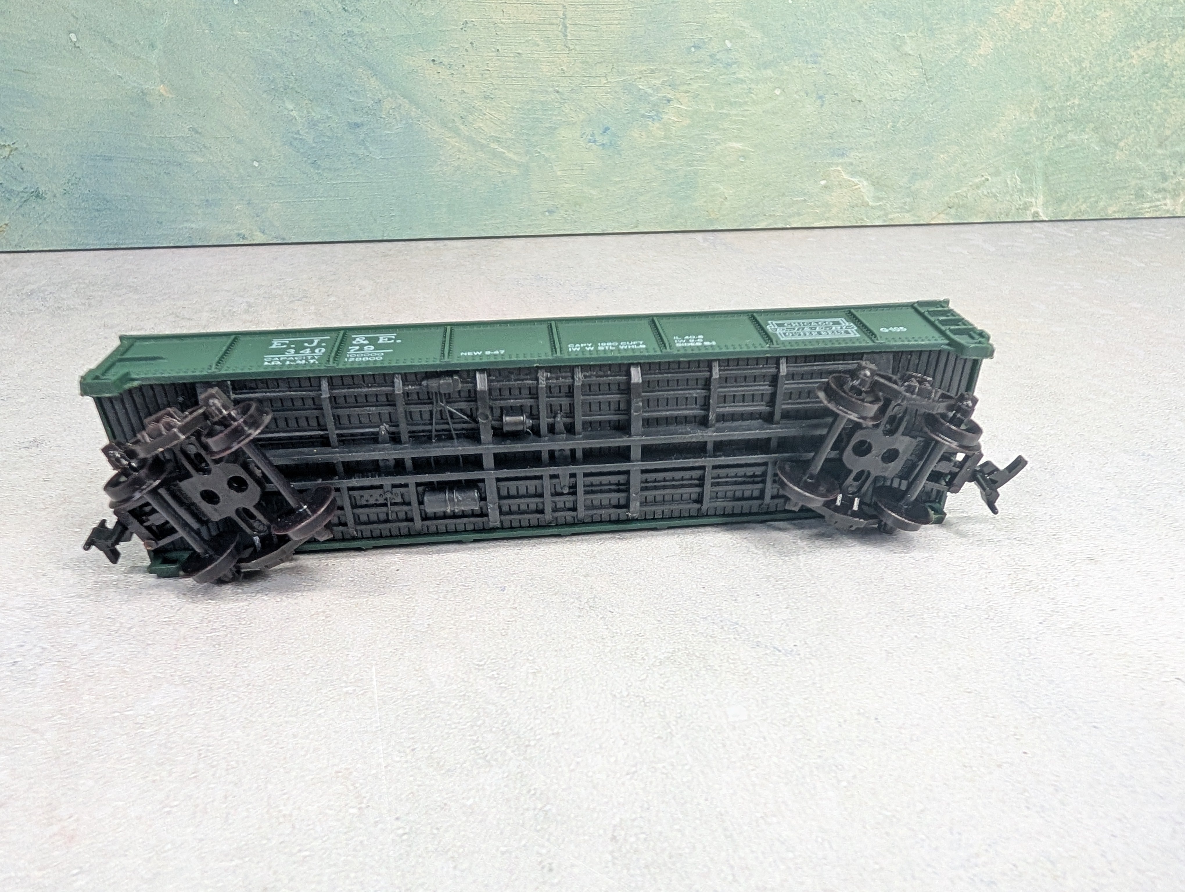 USED Life-Like HO Scale 40' Gondola Elgin Joliet & Eastern EJ&E #34079