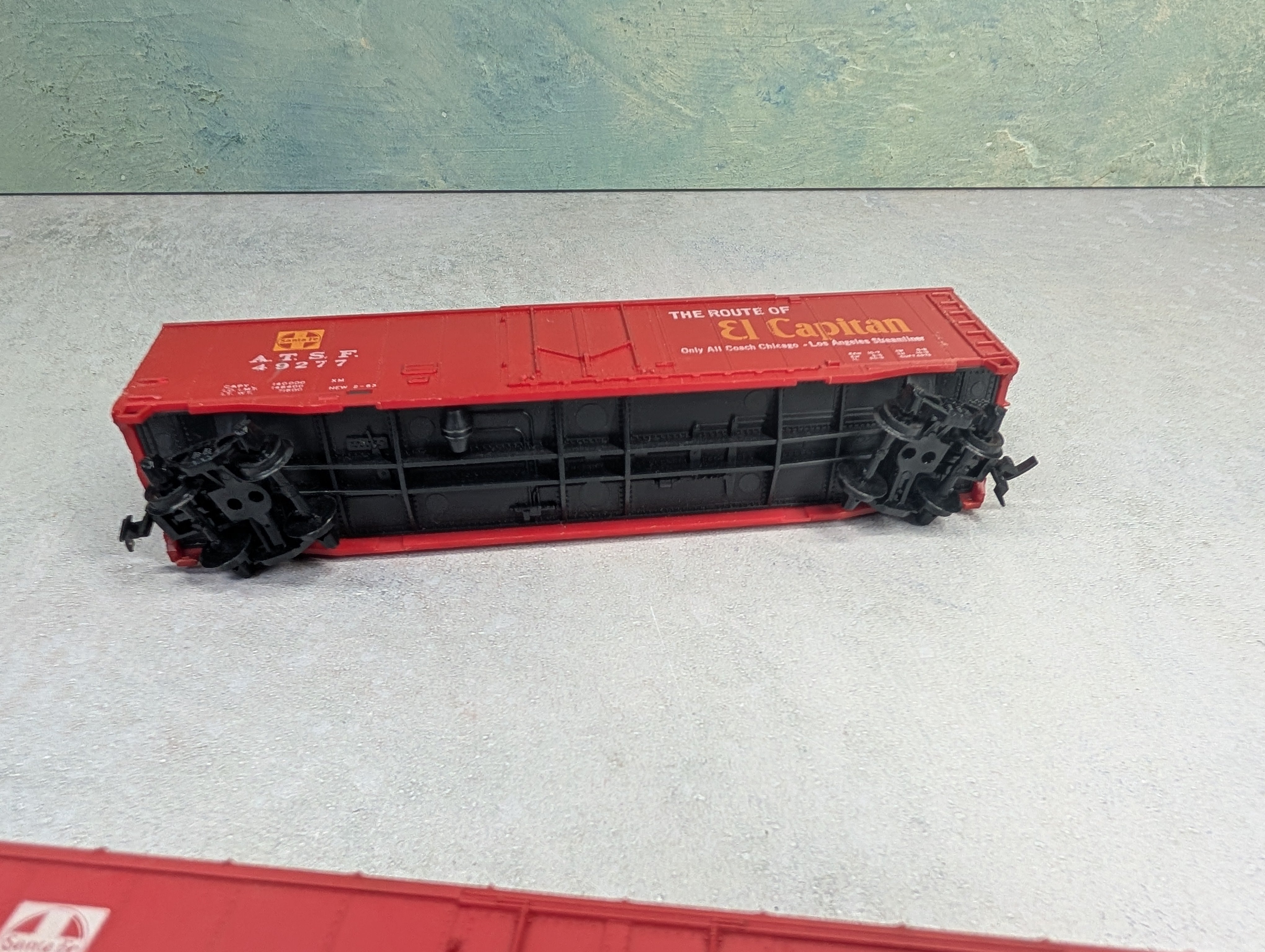 USED Tyco HO Scale Lot of 50' Boxcars Santa Fe, Burlington Northern (3 pcs)