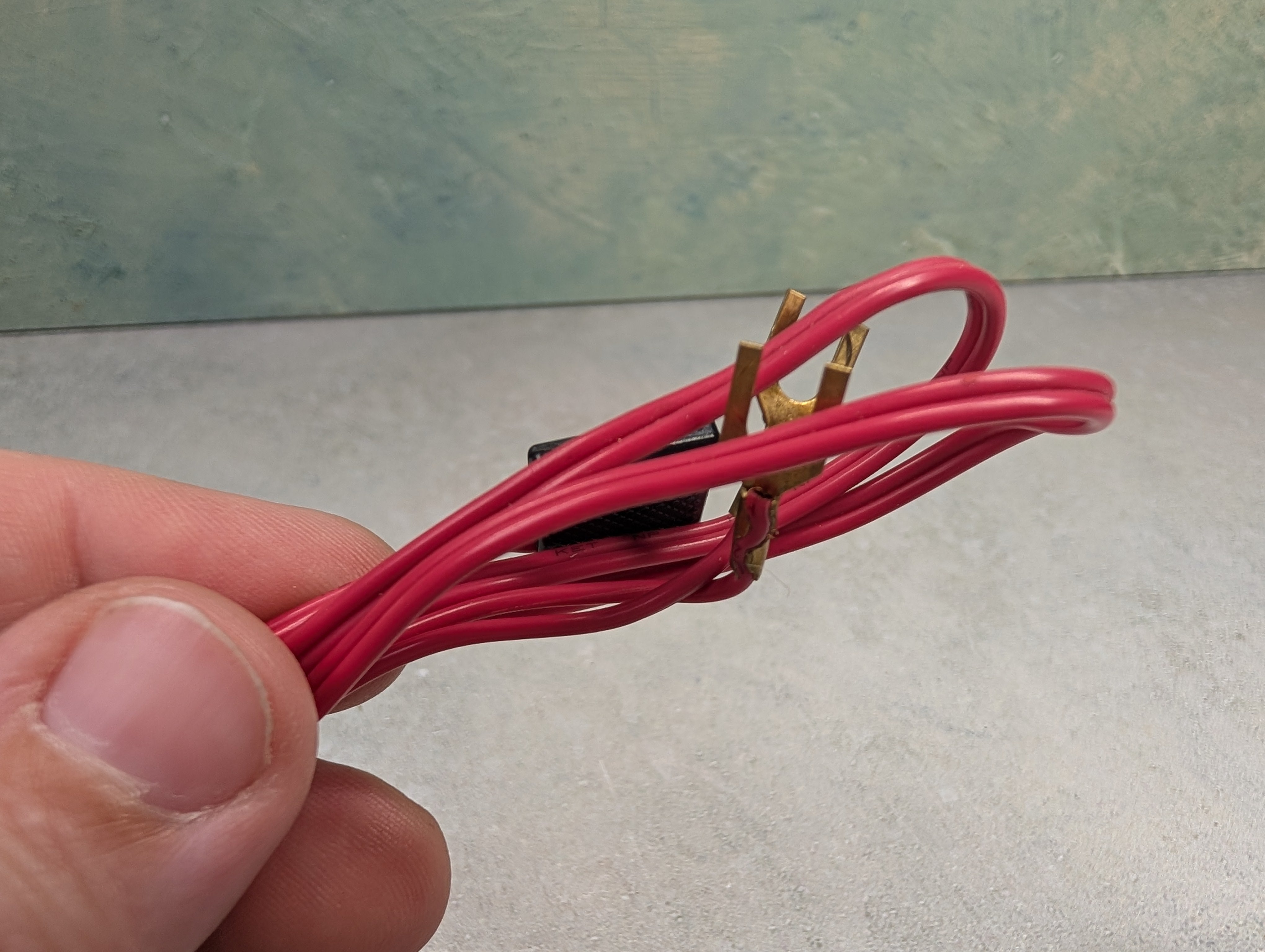 USED Bachmann MULTI Scale Red Wire with Track Connector for Bachmann Track