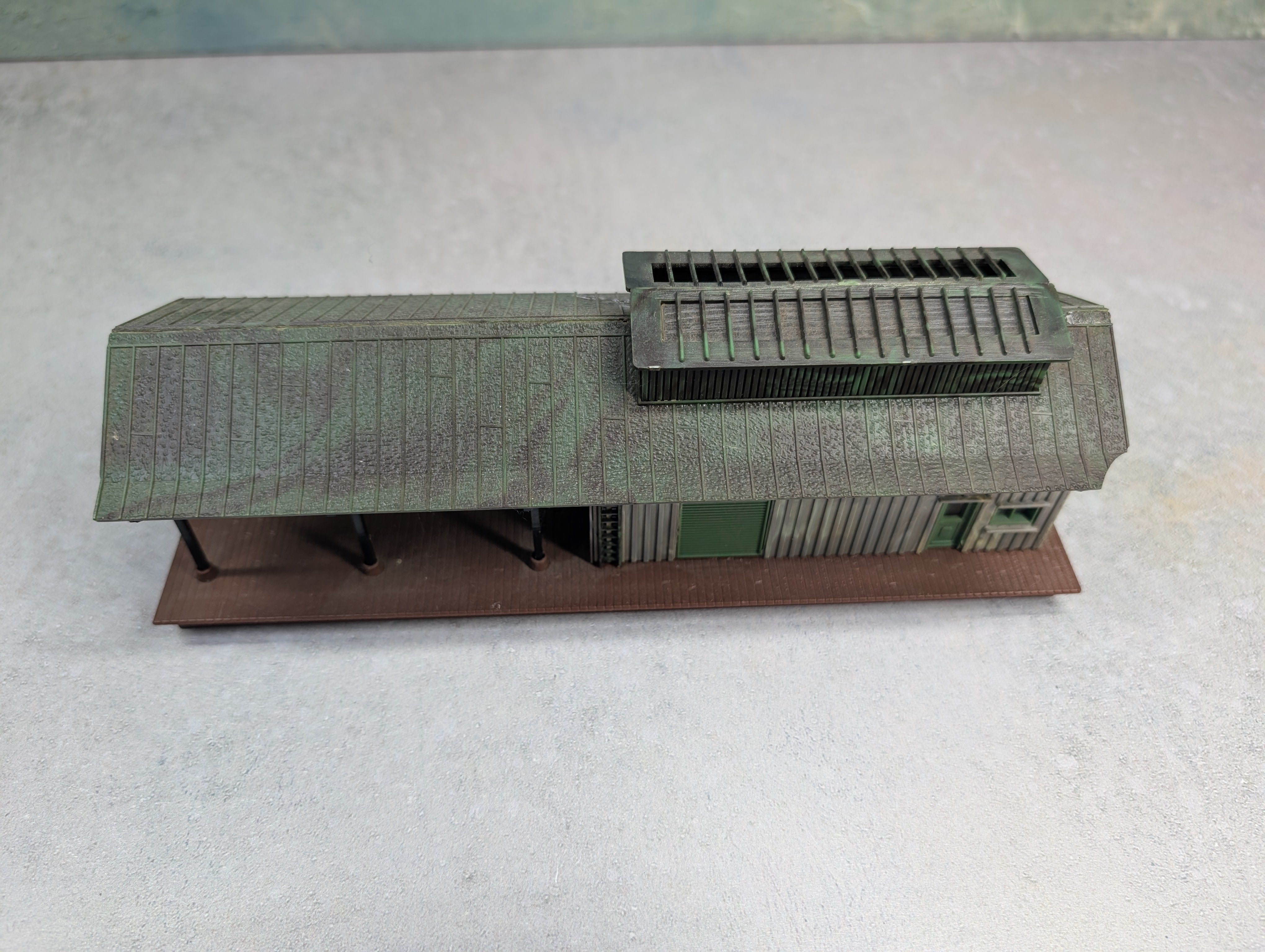 USED Heljan HO Scale Freight Station