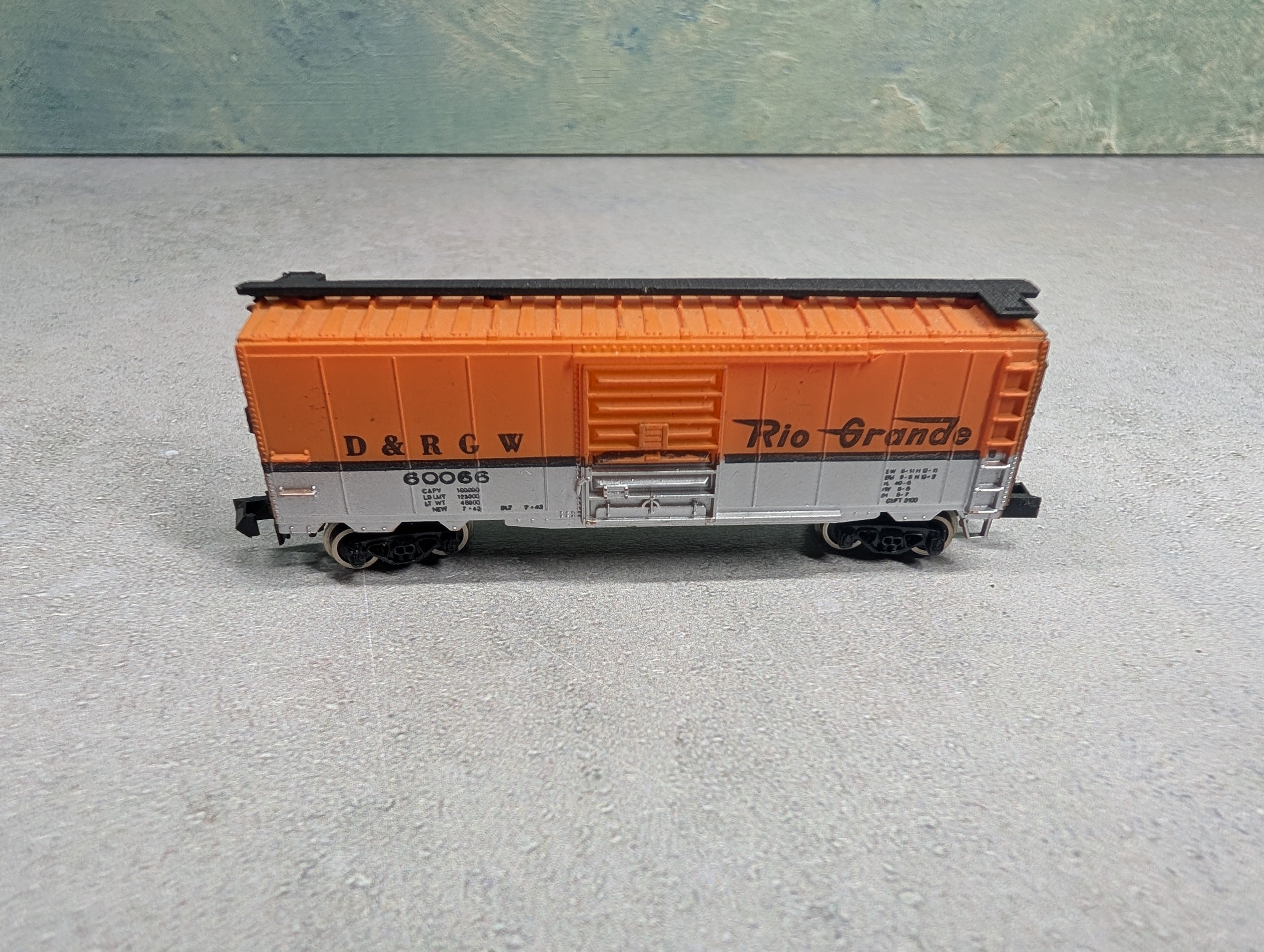 USED Bachmann N Scale Box Car Rio Grande D&RGW #60066