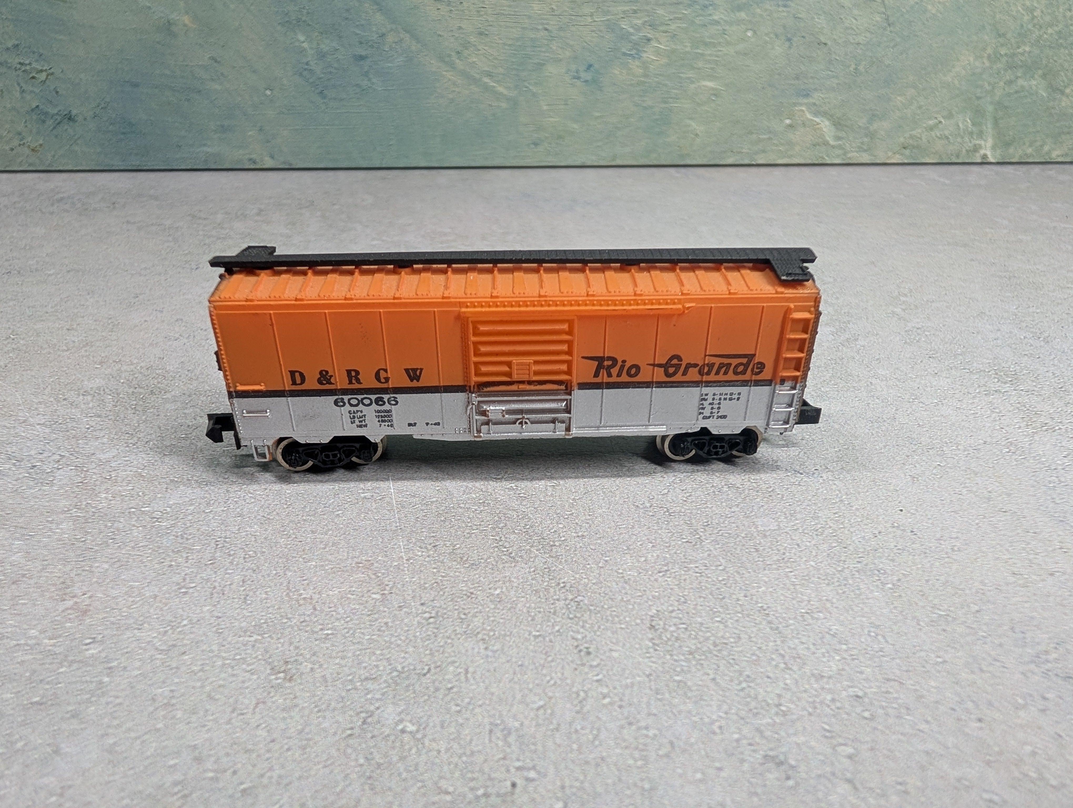 USED Bachmann N Scale Box Car Rio Grande D&RGW #60066